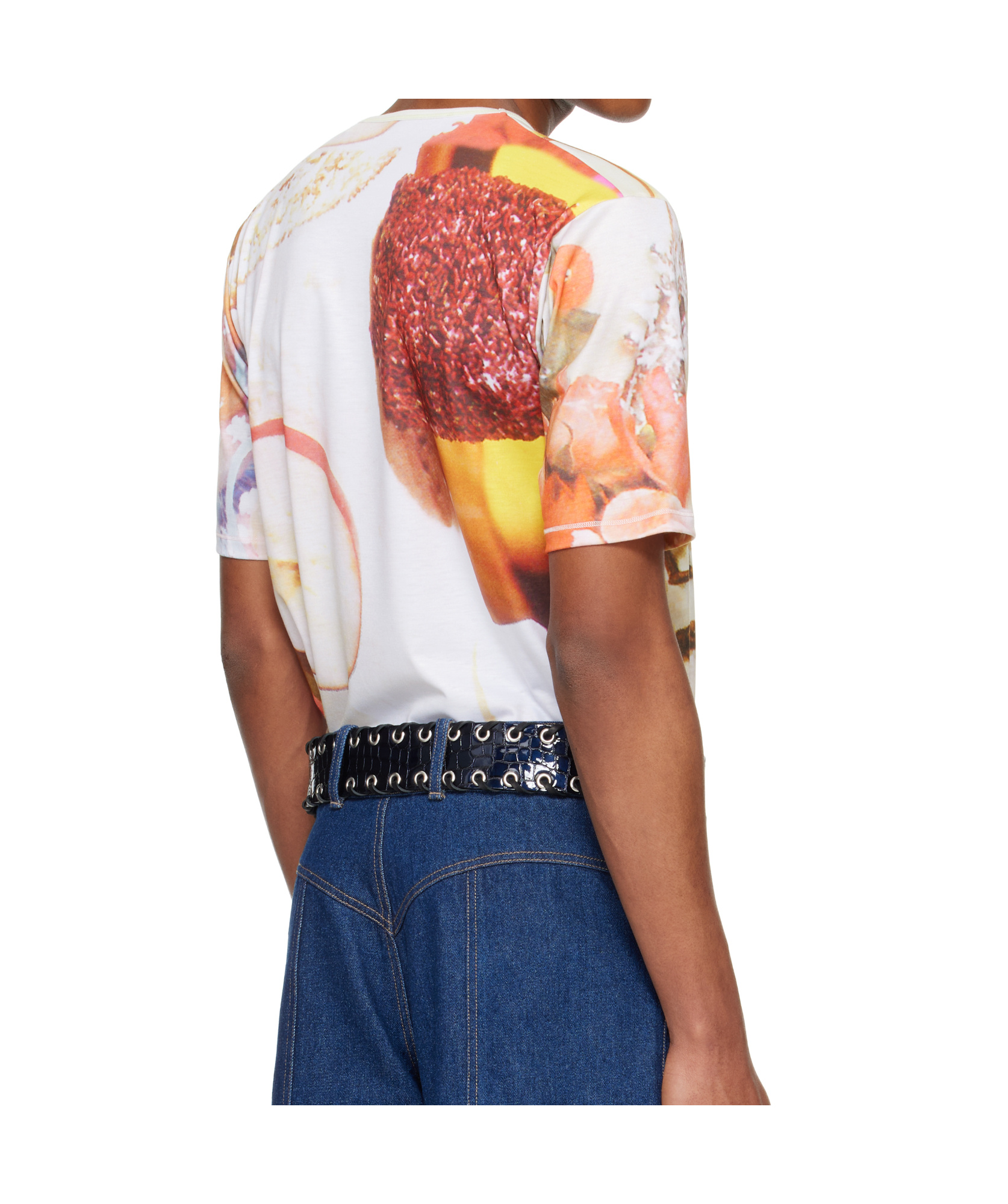 Chopova Lowena Multicolor 'welcome Home' Short Sleeve Jersey T-shirt In White