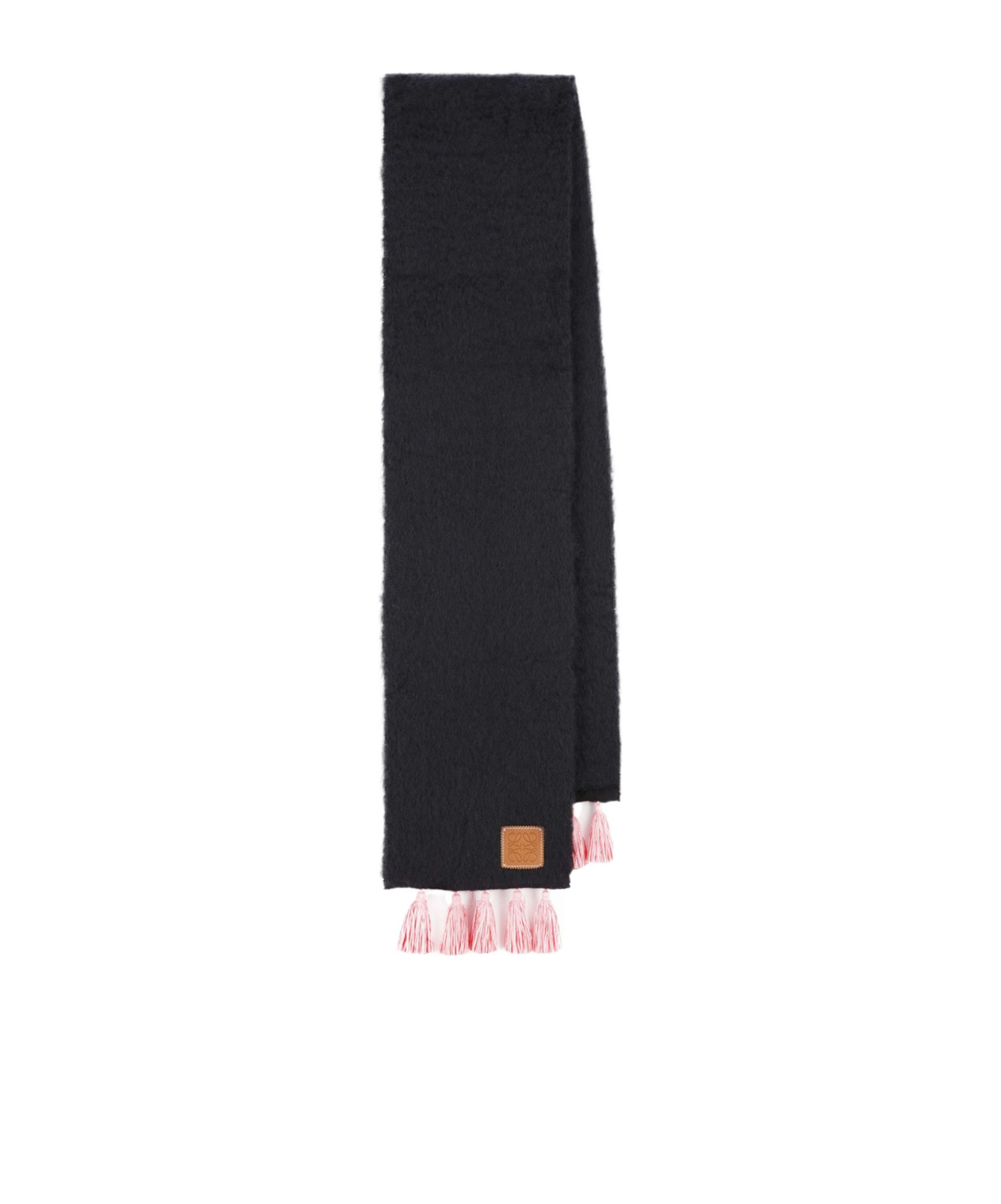 Shop Loewe Logo Scarf In Black