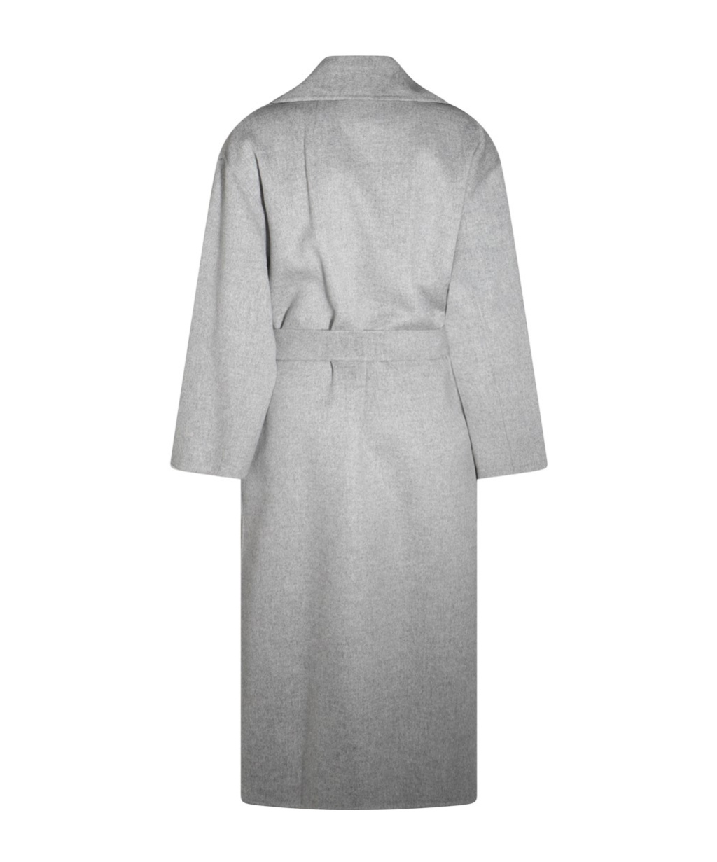 Max Mara Long-sleeved Coat In Gray