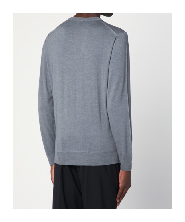 Drumohr Long-sleeved Sweater In Gray
