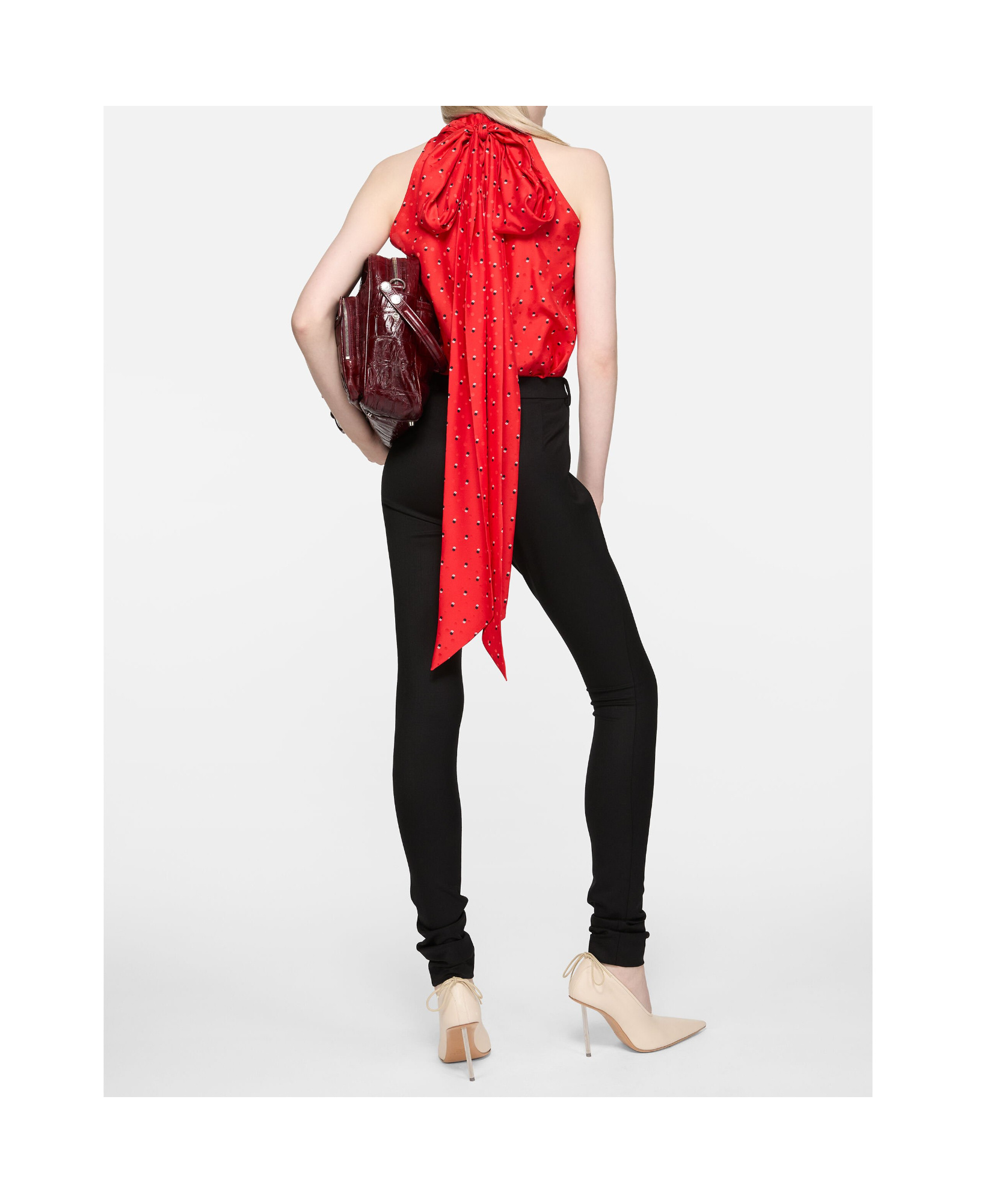 Acne Studios Wool Stretch Trousers In Black
