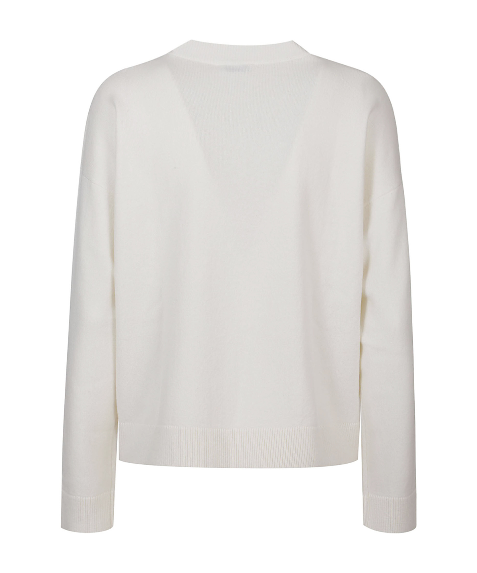 Shop Peserico Ribbed-knit Sweater In White