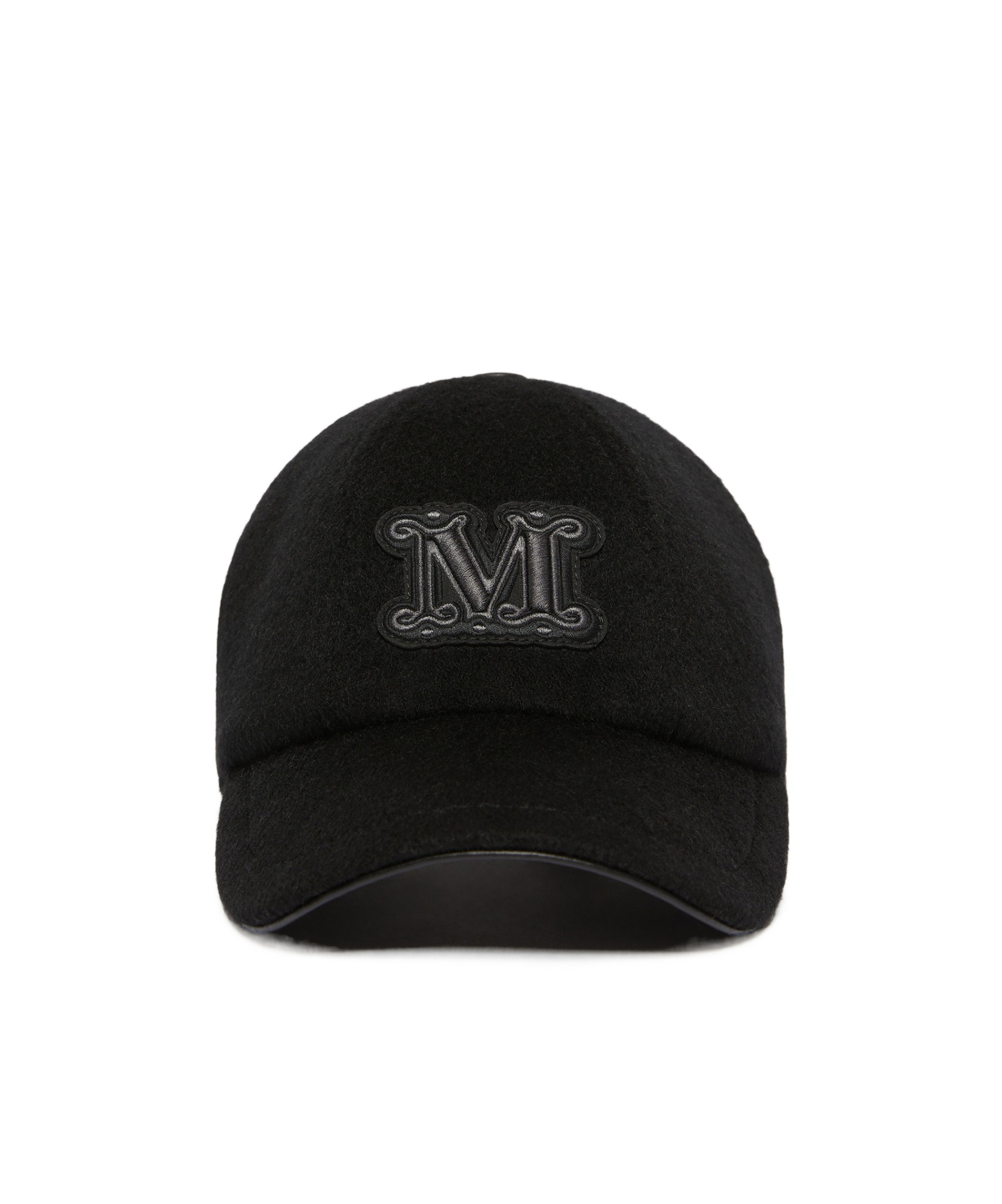 Max Mara 'curved Brim Six-panel Cap For Ventilation' In Black