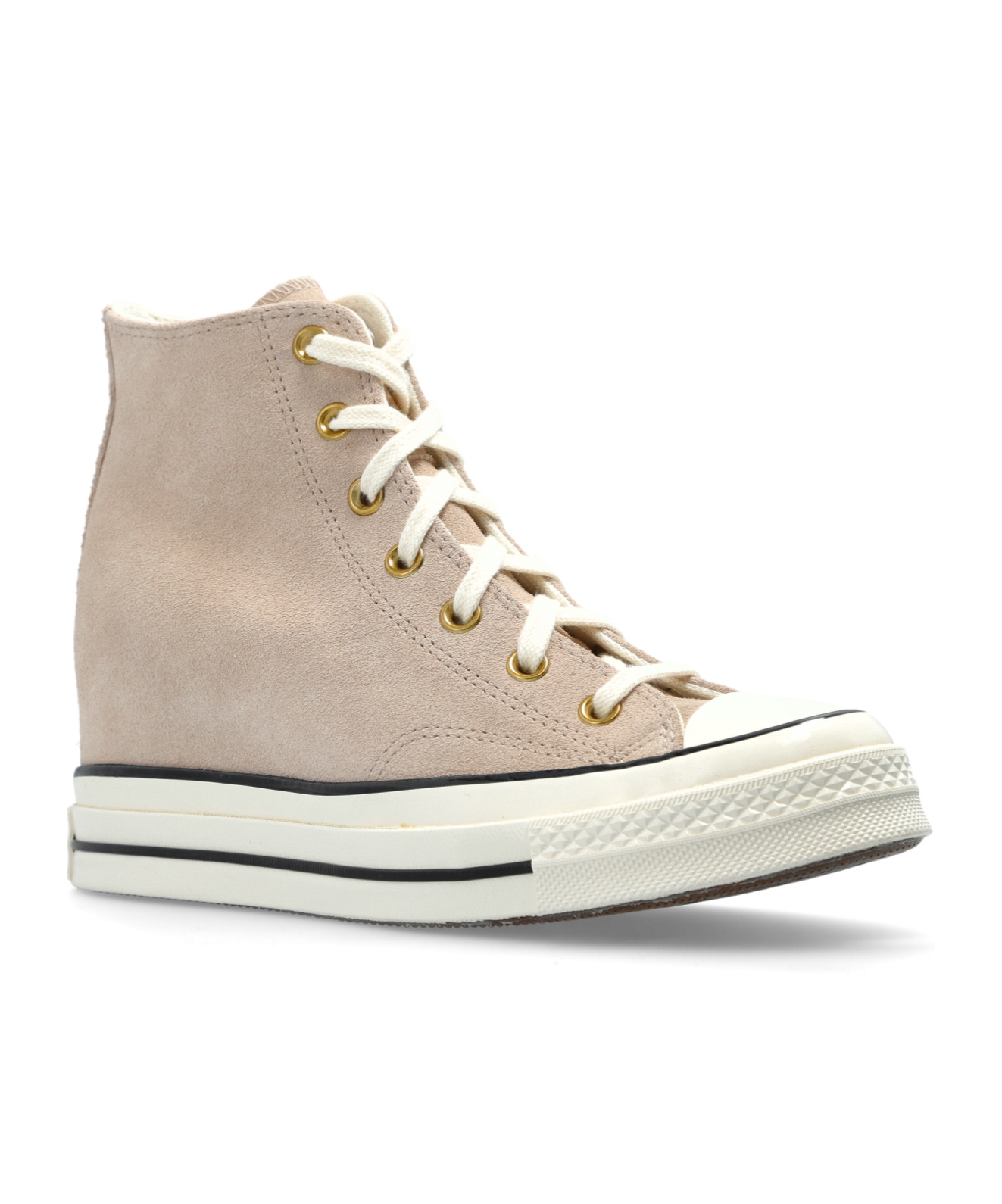 Converse Round-head High-top Casual Shoes In Nude