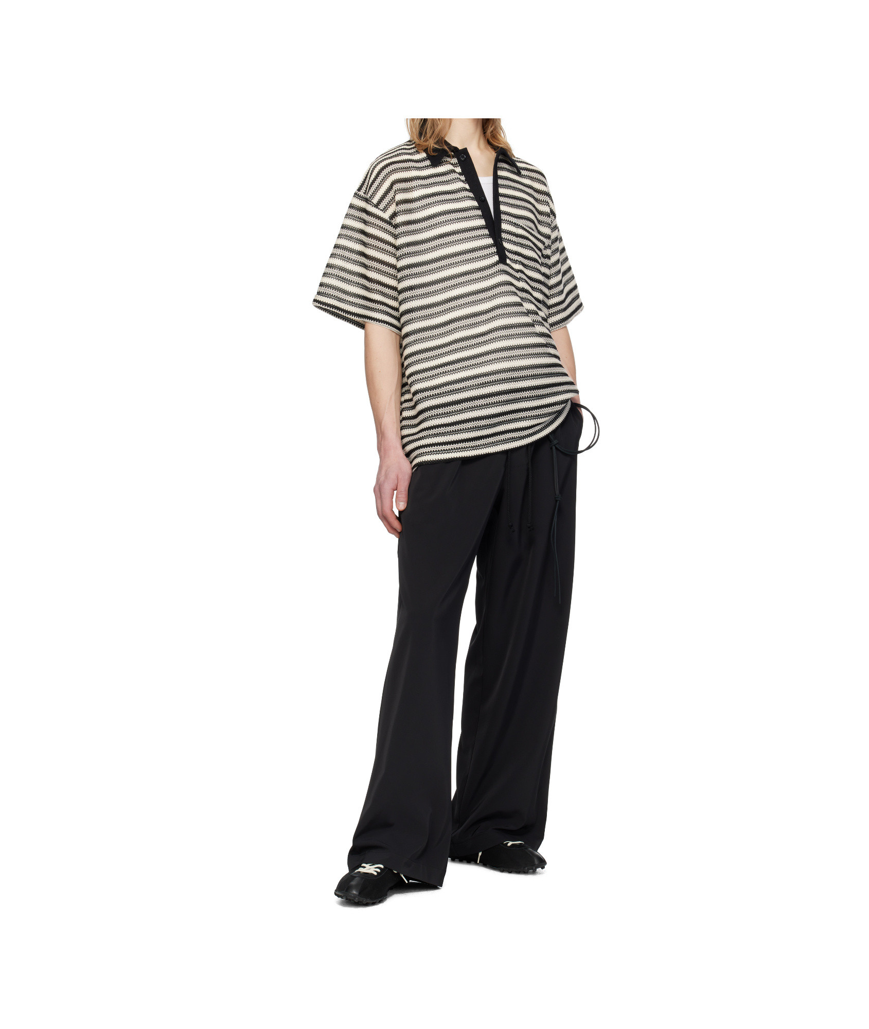 SONG FOR THE MUTE STRIPED POLO SHIRT 