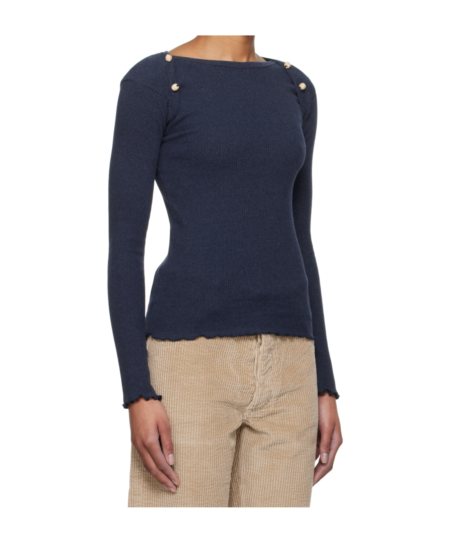 Baserange Long Sleeve T-shirt In Blue