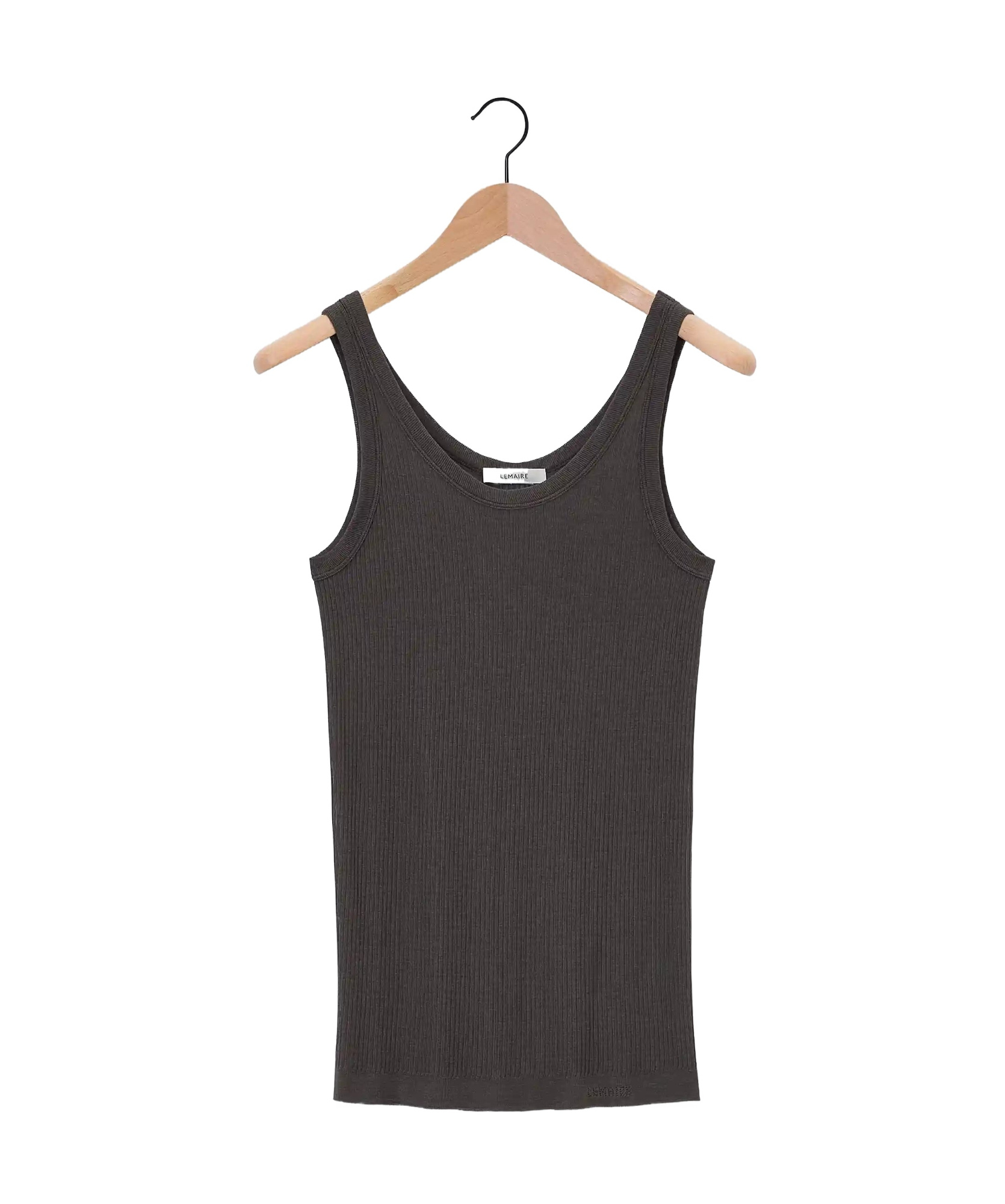 Shop Lemaire Seamless Ribbed Tank Top In Black