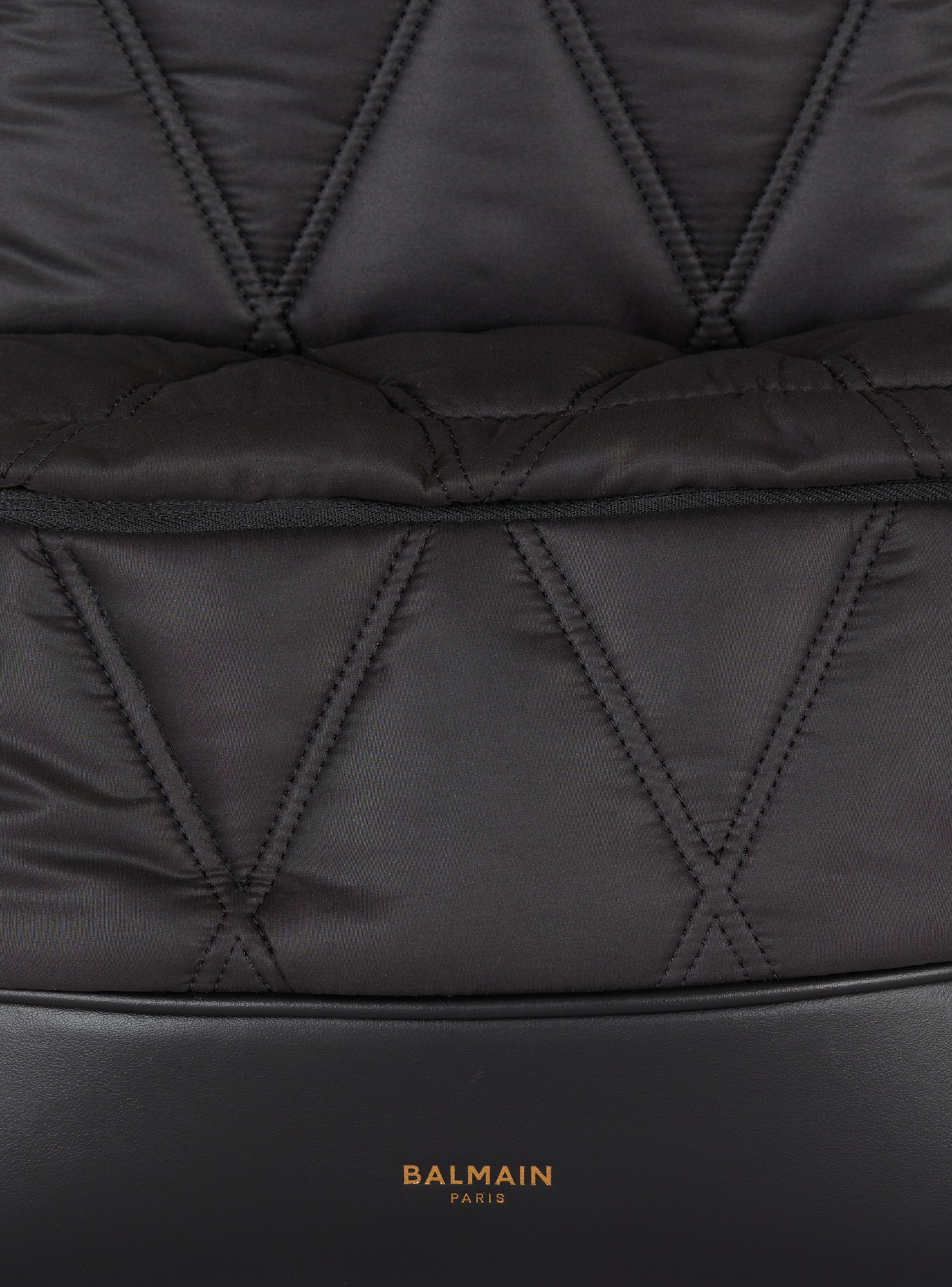 Balmain Quilted Backpack In Black