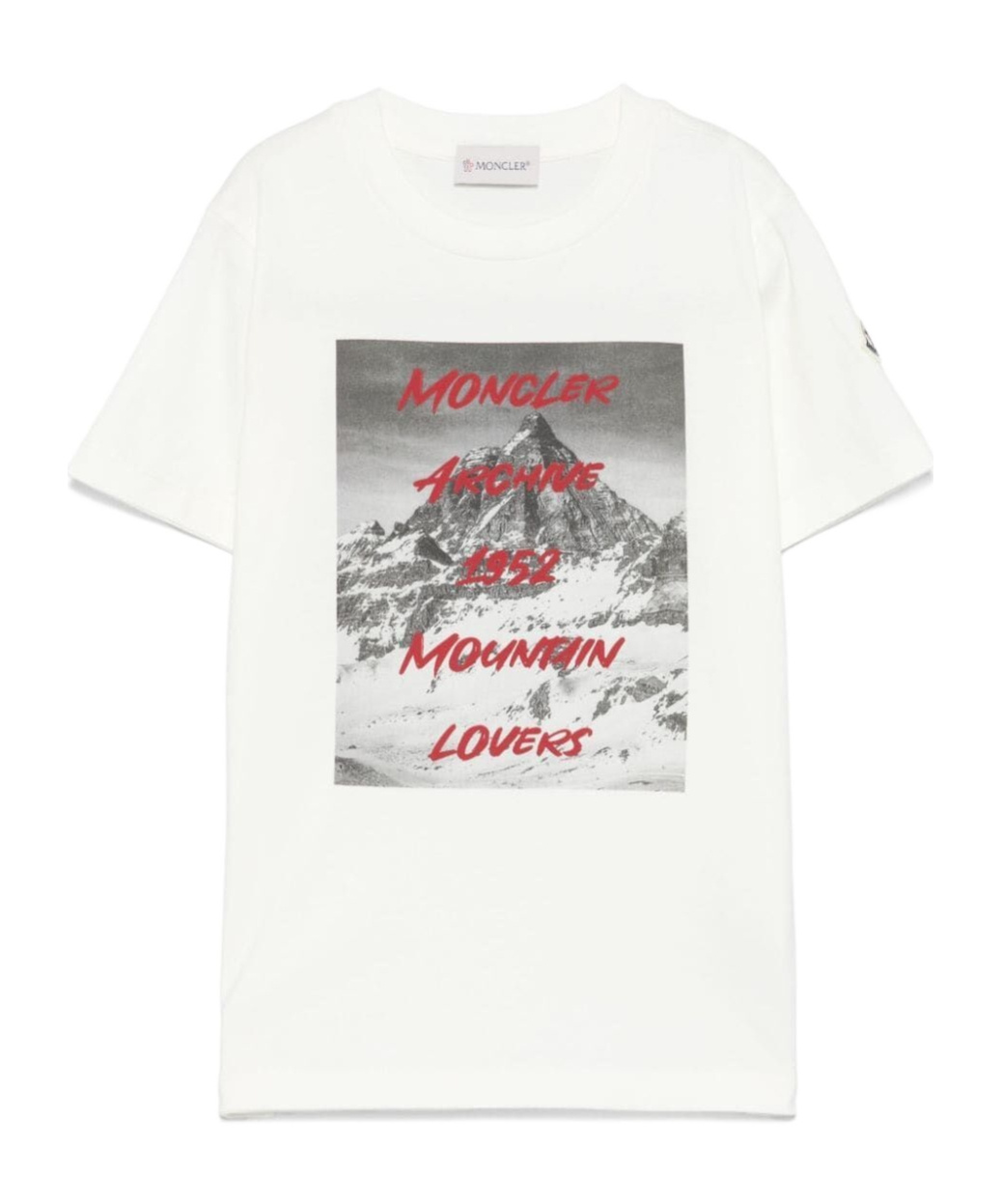 Moncler Graphic-print T-shirt In White