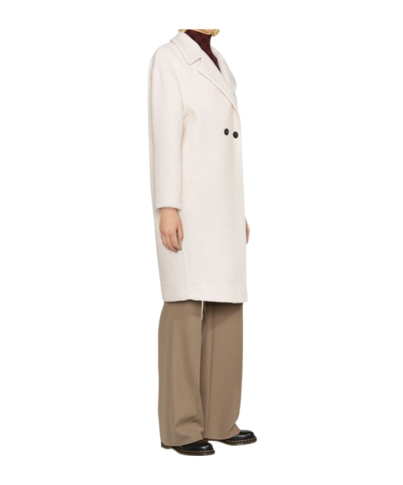 Harris Wharf London Double-breasted Coat In Neutral