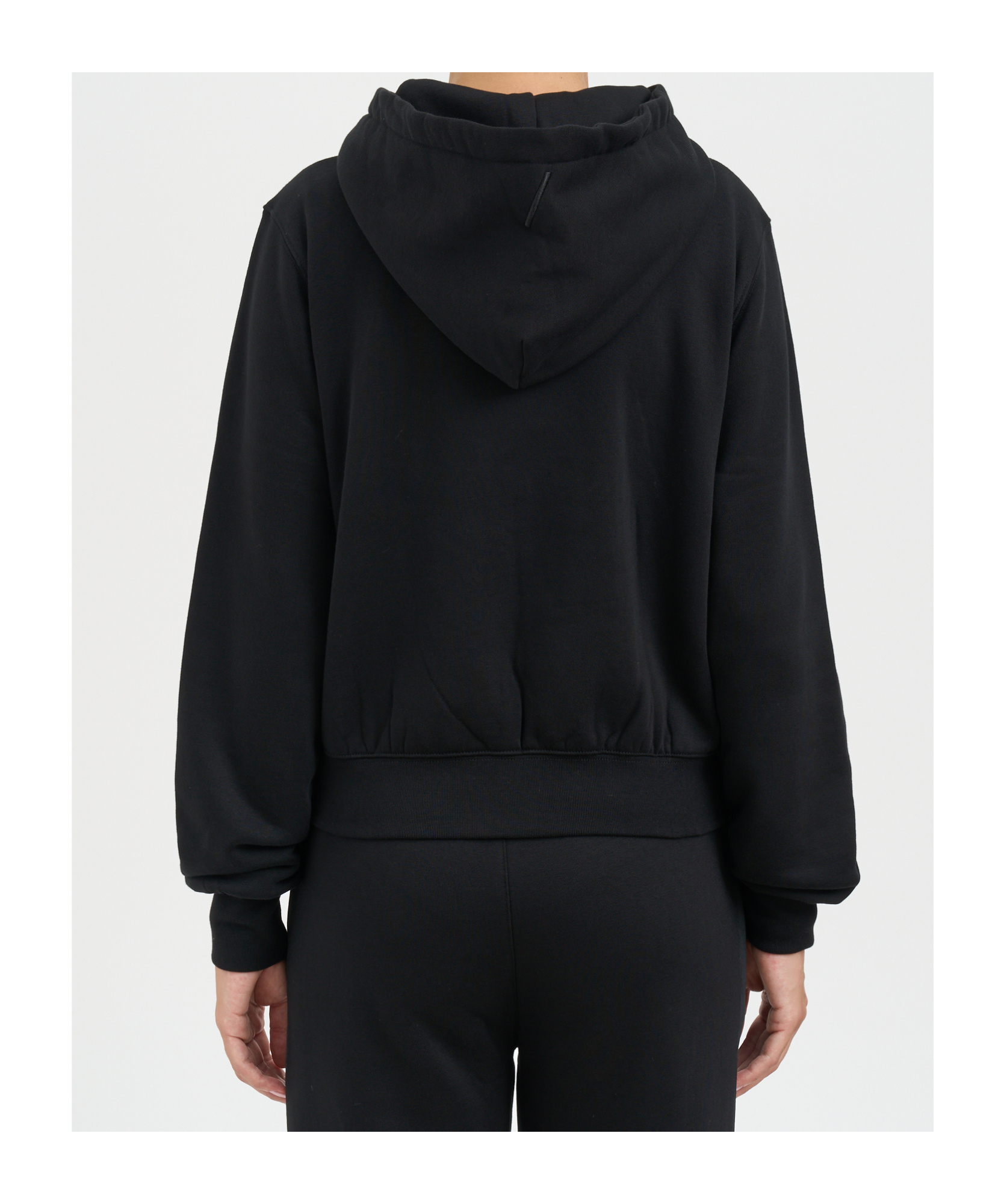 Thom Krom Felpa Con Zip E Cappuccio In Black