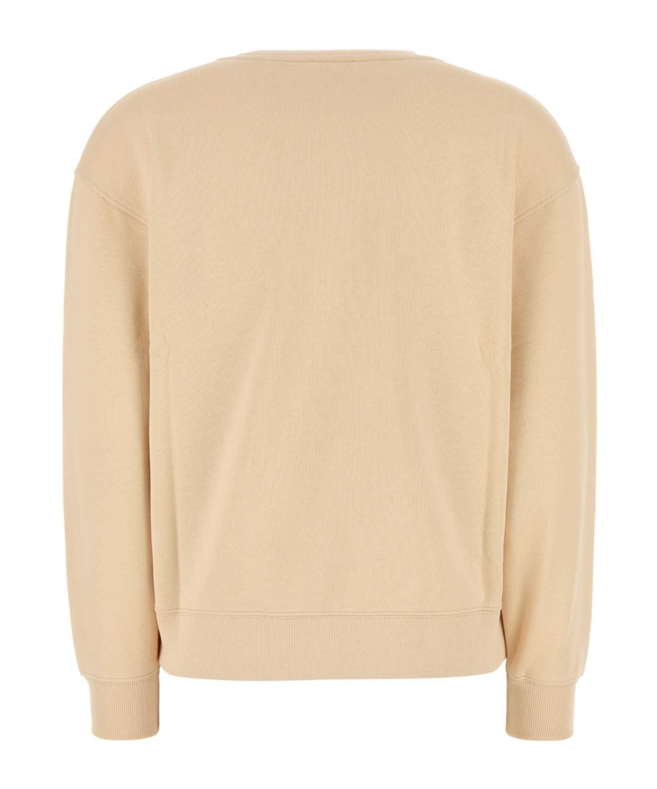Kenzo Cotton Crew Neck Sweatshirt With Graphic Print In Nude