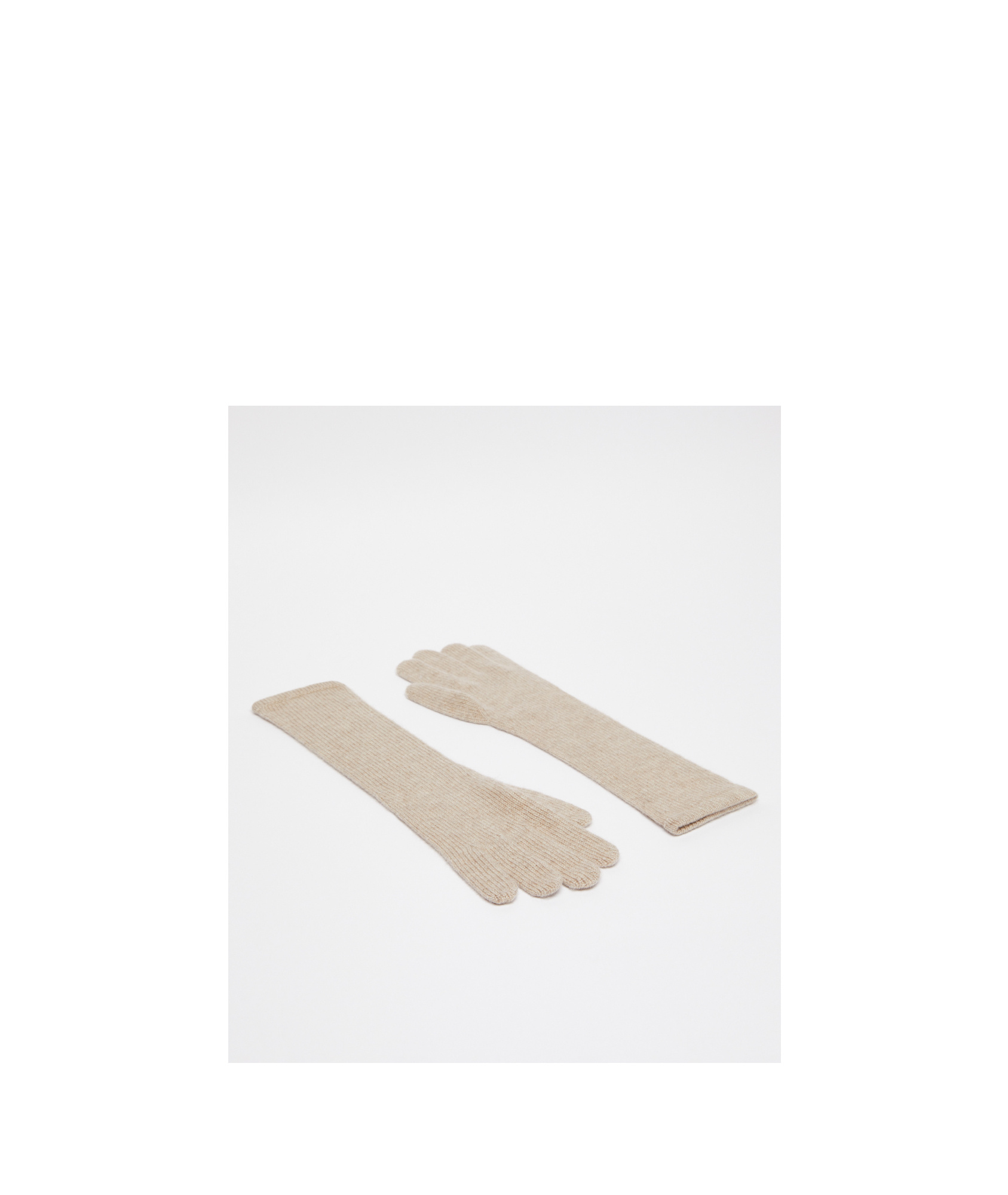 Max Mara Cashmere Gloves In Nude