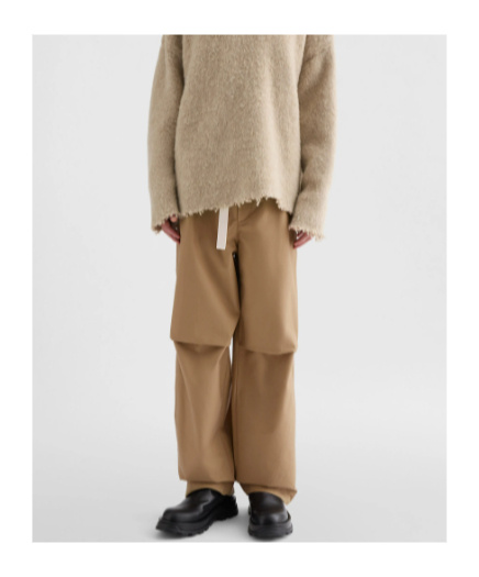 Jil Sander Cotton Trousers In Brown