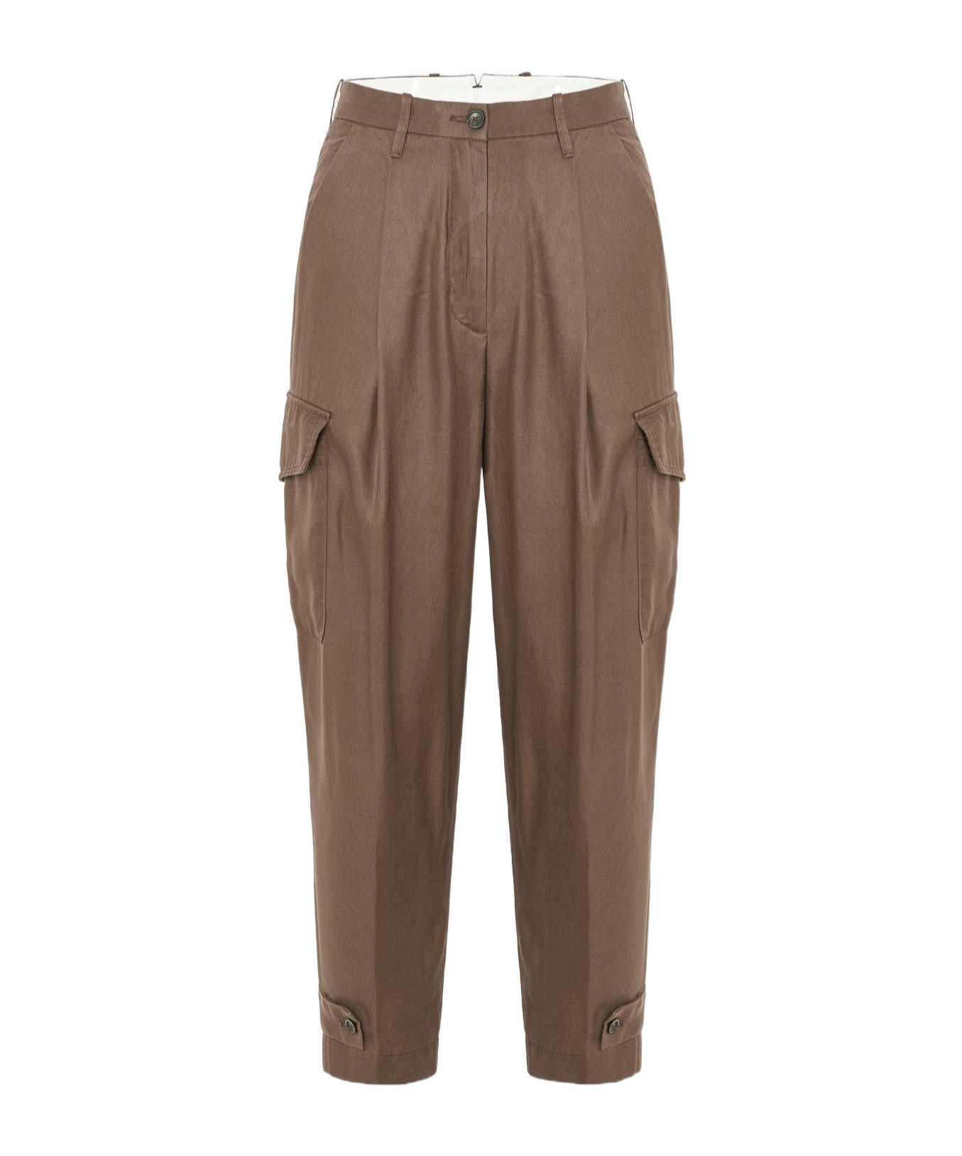 Nine In The Morning Belt Loops Slacks In Brown