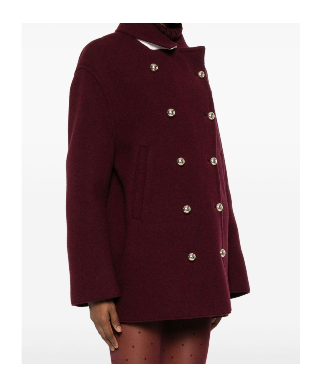 N°21 N21 Double-breasted Coat In Purple