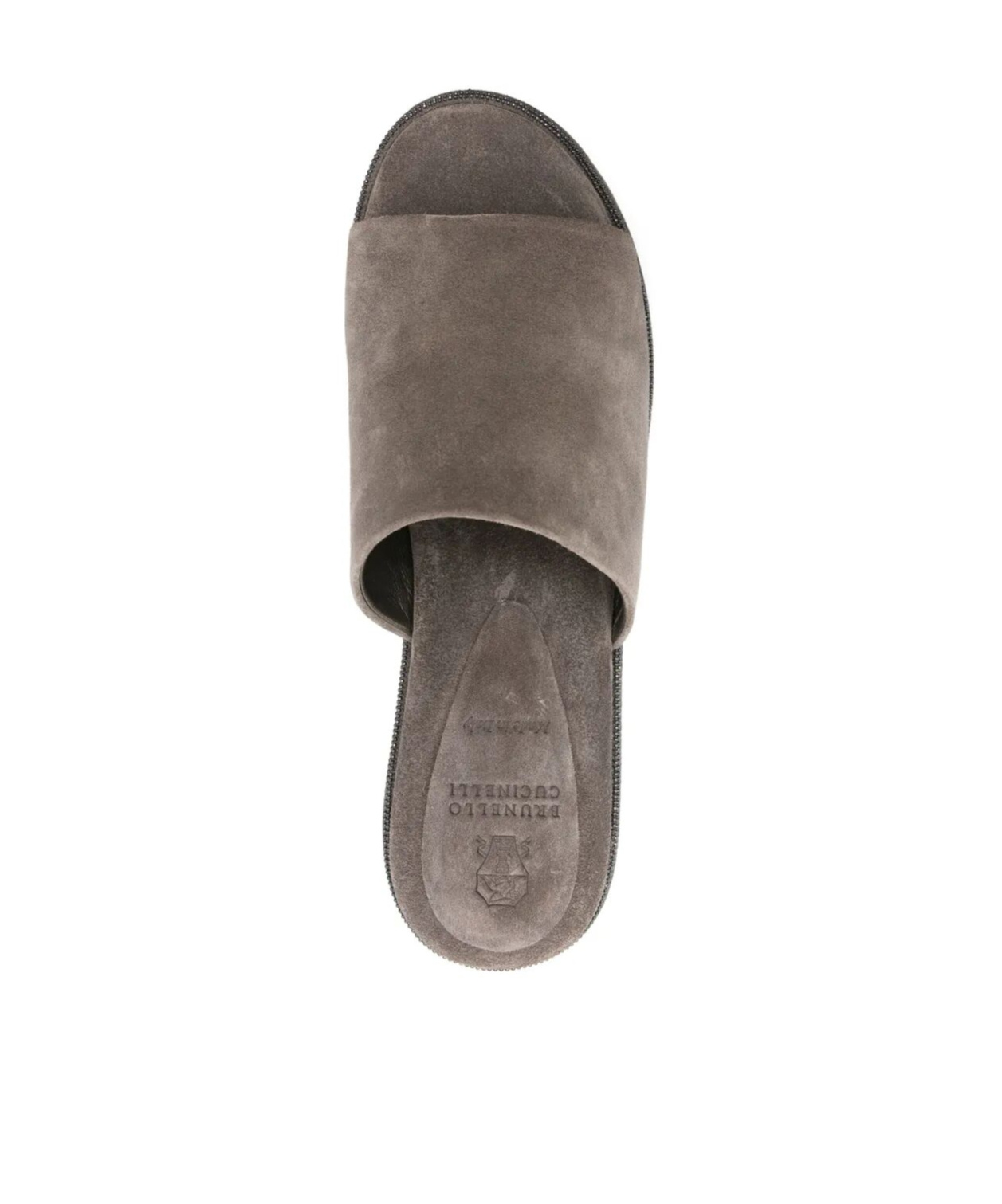 Brunello Cucinelli Wedge Heel Sandals In Green