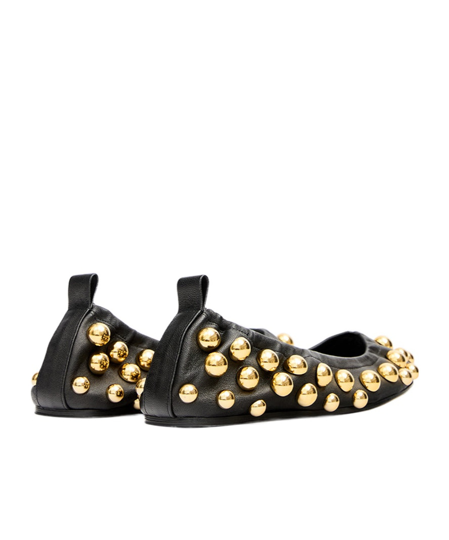 Isabel Marant Belna Studded Leather Ballet Flats