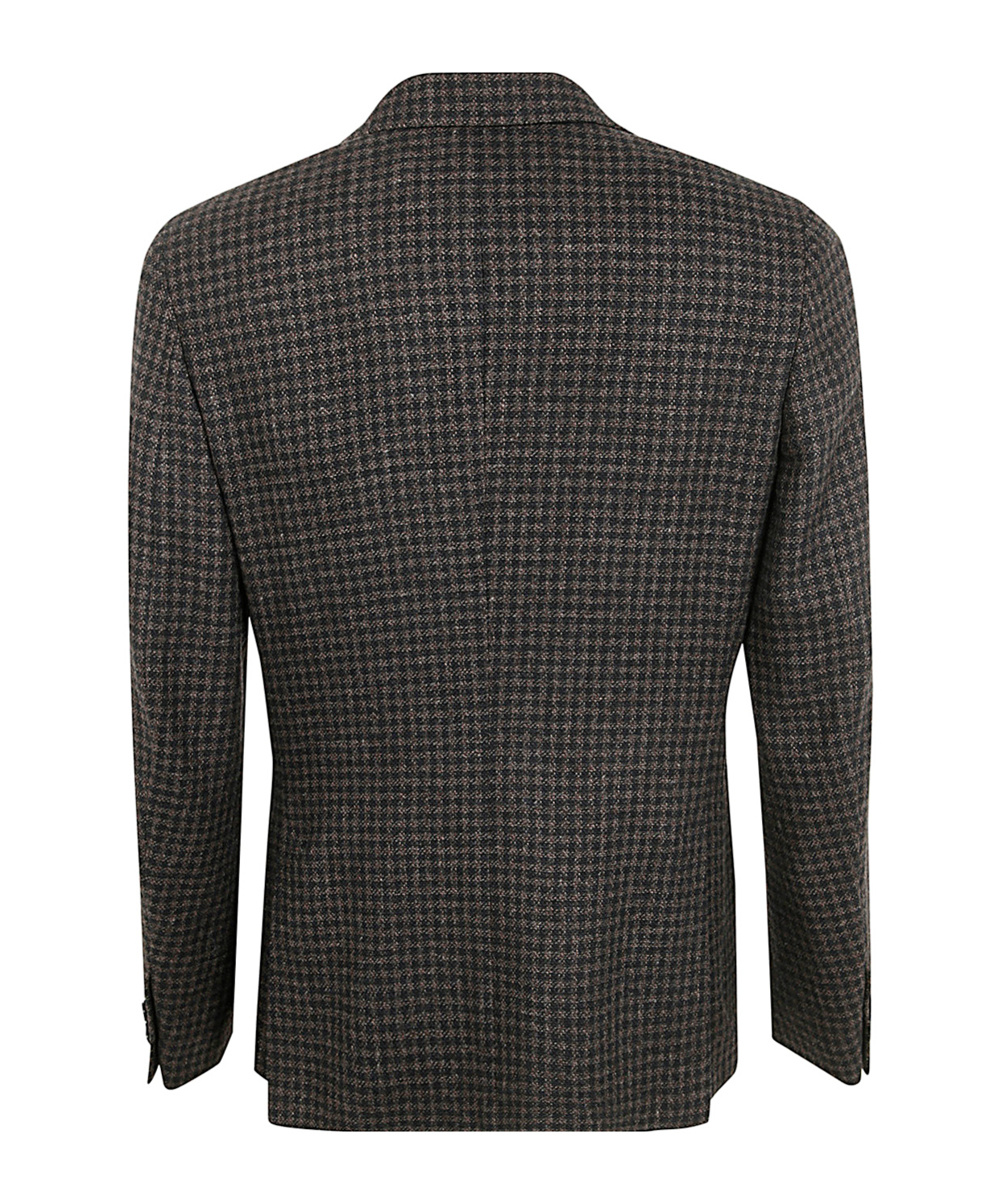 ZEGNA ZEGNA CHECKED SINGLE BREASTED JACKET