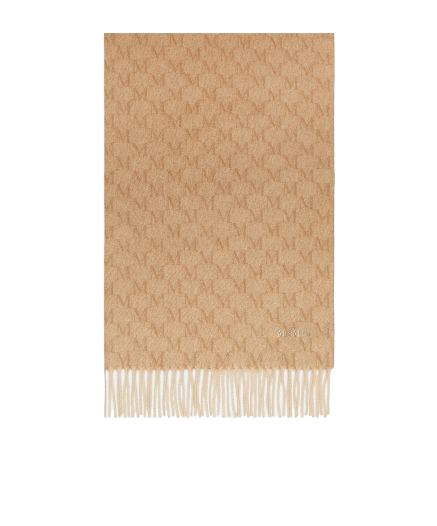Max Mara Jacquard Camel Stole