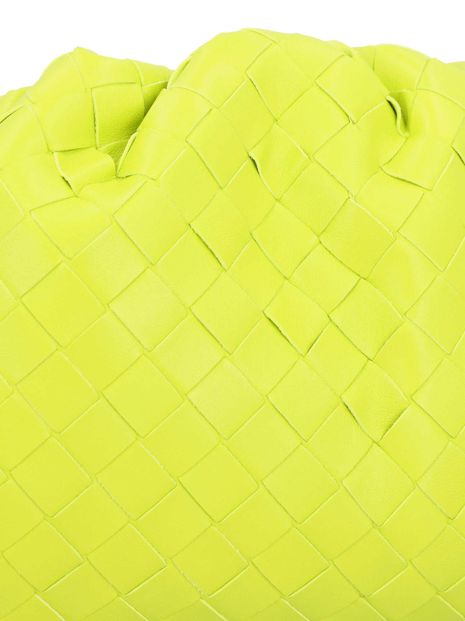 Bottega Veneta Pouch Intrecciato Clutch In Yellow