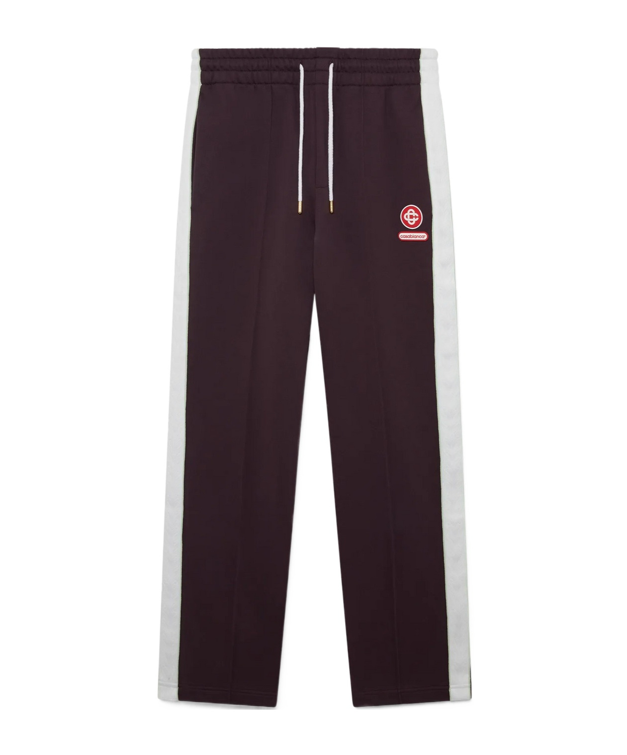 Casablanca Logo Embroidered Patch Sweatpants In Brown