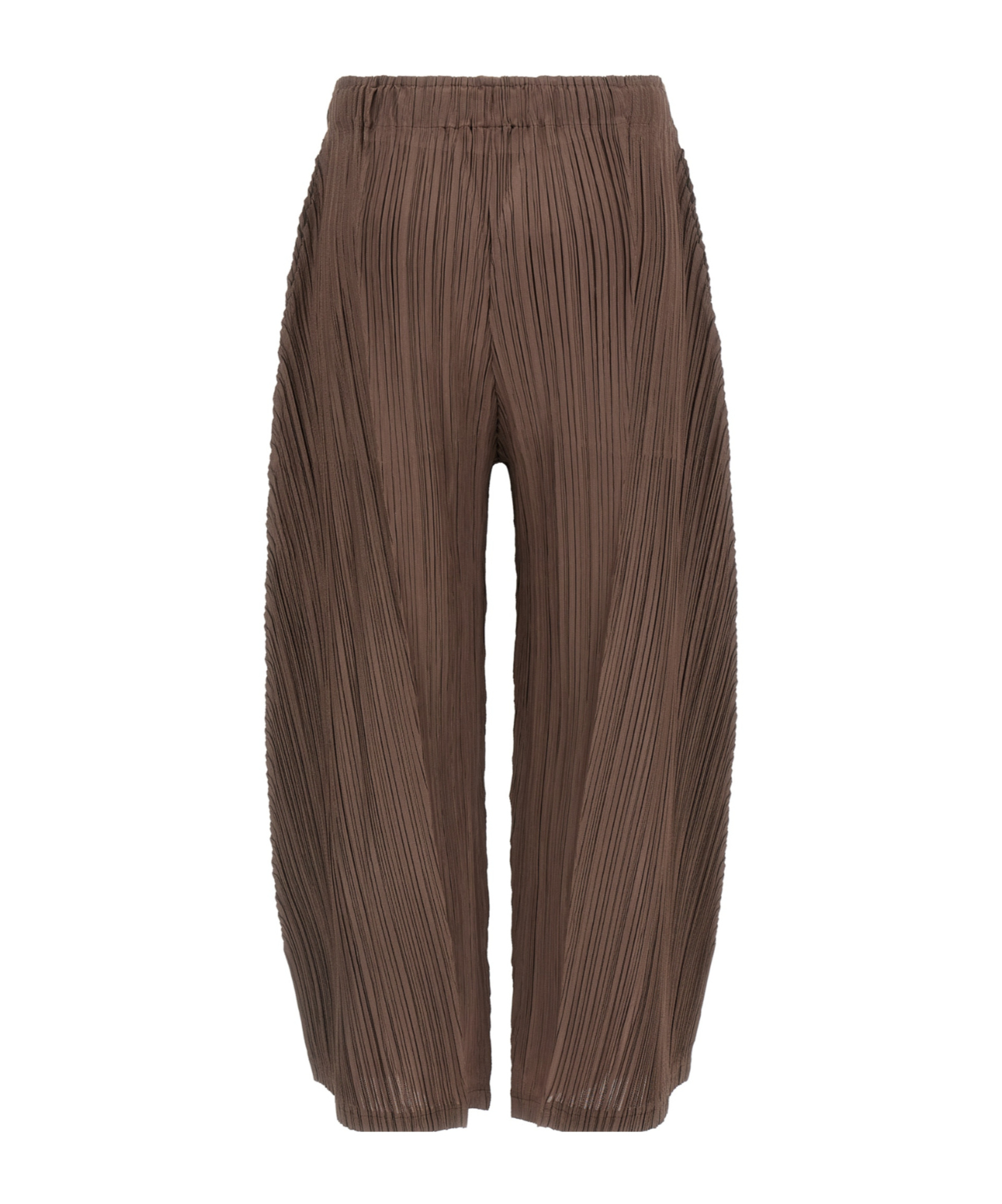 Issey Miyake Pleats Please  'thicker Bottoms 2' Pants In Brown