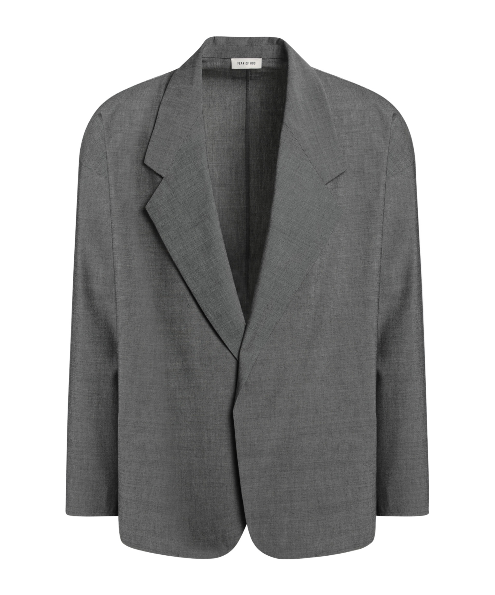 Fear Of God Gray Single-breasted Jacket In Cotton And Wool In Gray