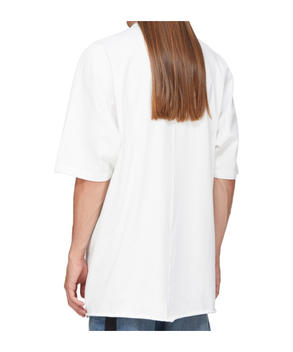 Rick Owens Drkshdw Crew-neck Cotton T-shirt In White