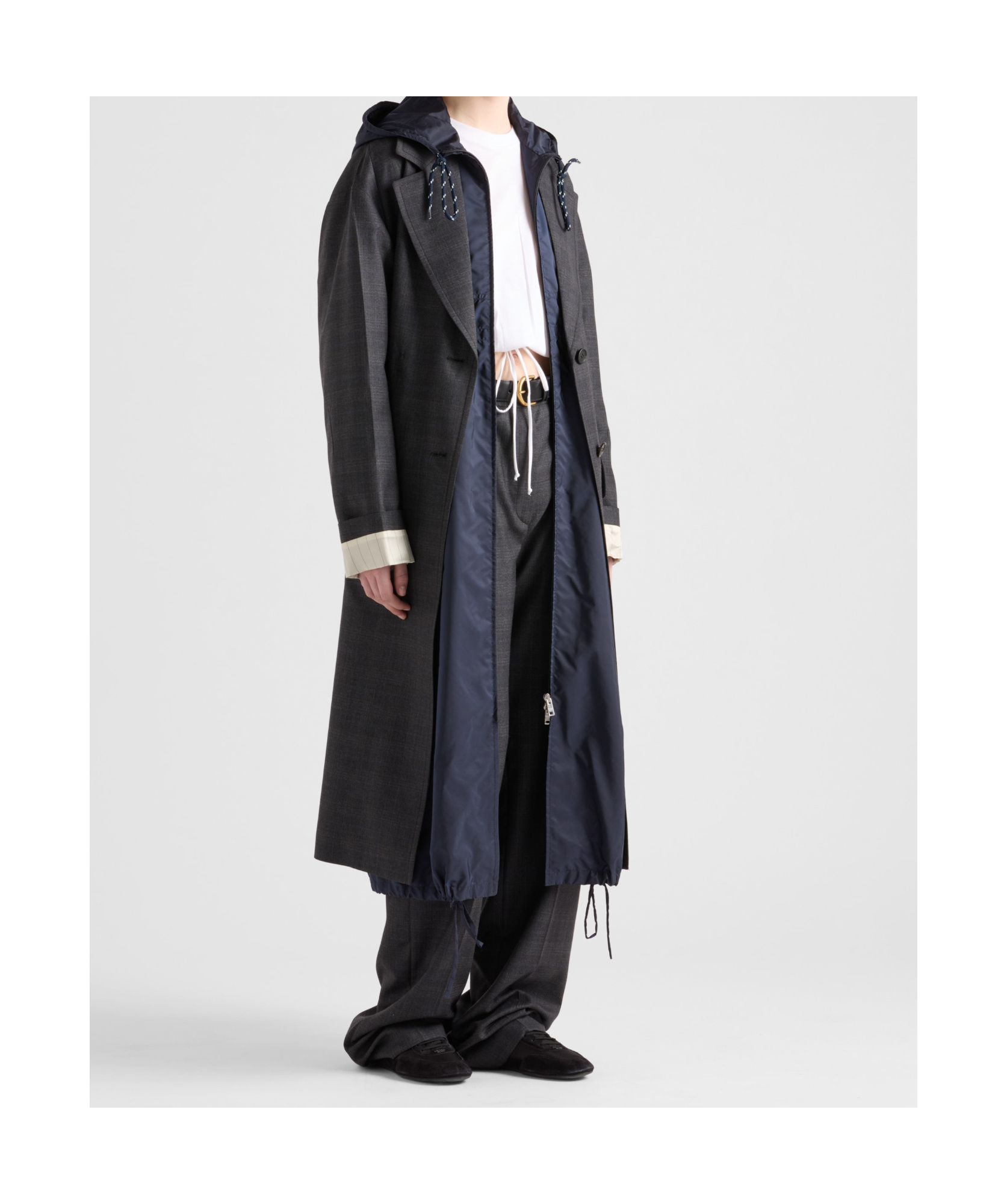 Prada Long-sleeved Jacket In Black