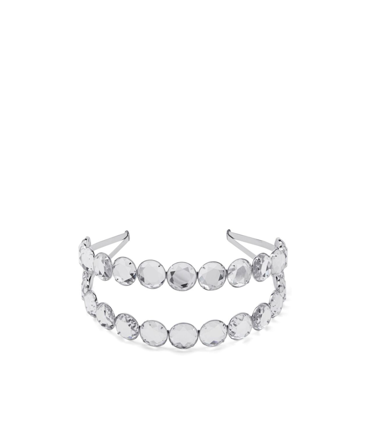 Jimmy Choo Double Row Headband In White