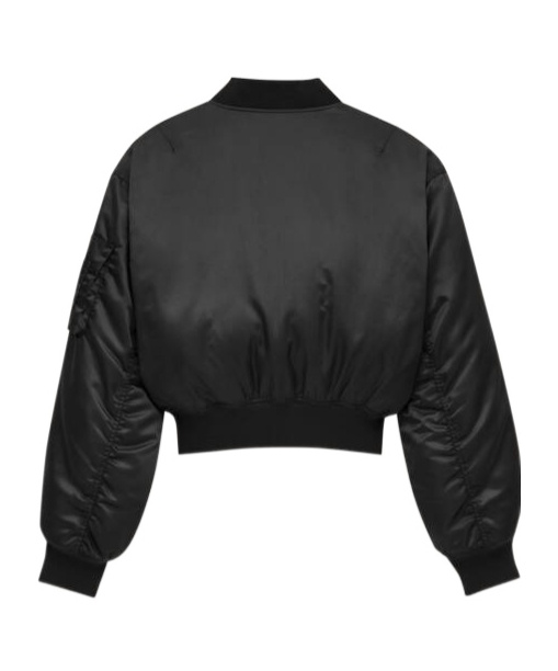 Saint Laurent Bomber Jacket In Water-repellent Nylon Serge In Black