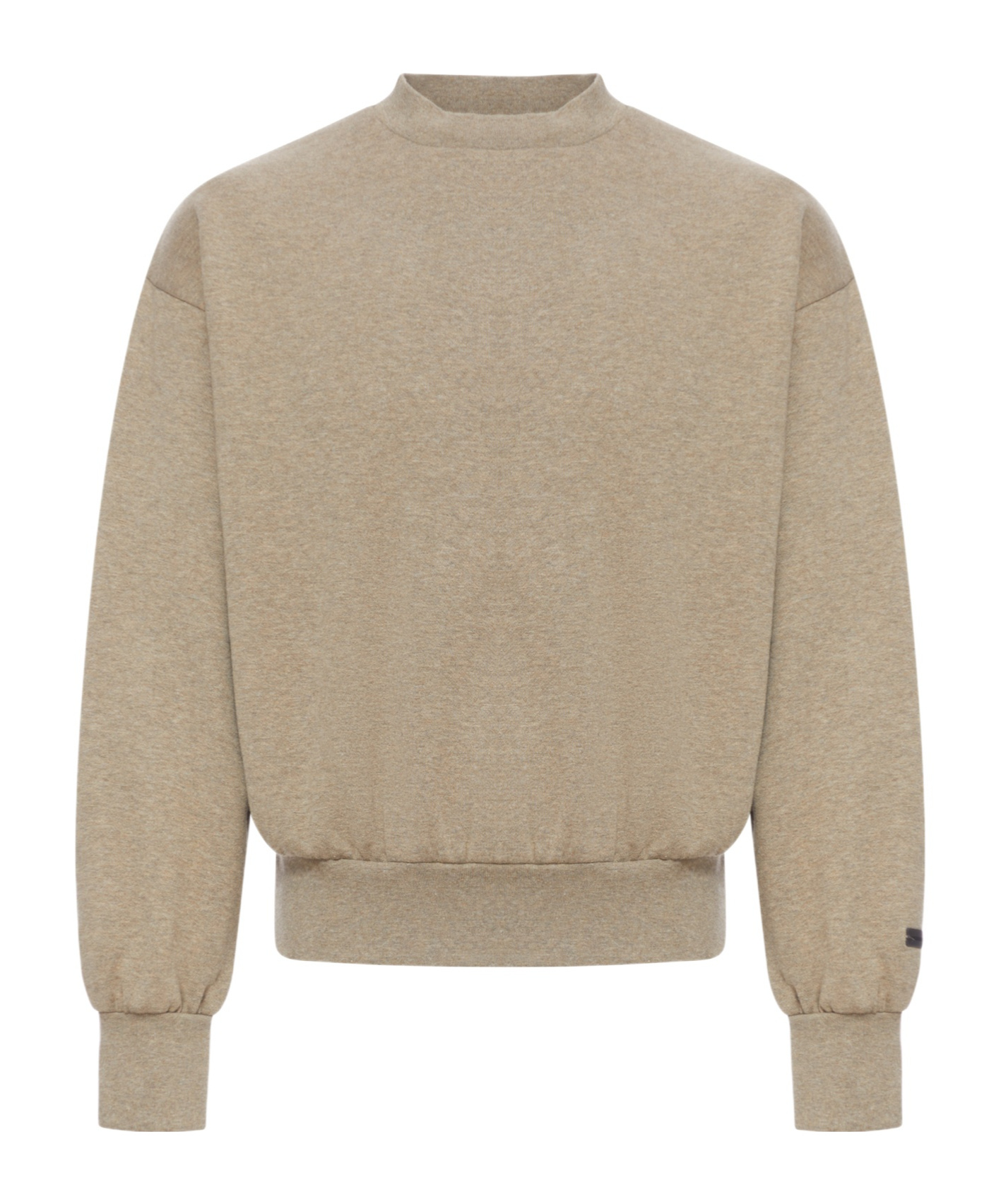 Essentials Mens Homestead Heather Classic Logo-embellished Crewneck Cotton-blend Sweatshirt In Brown