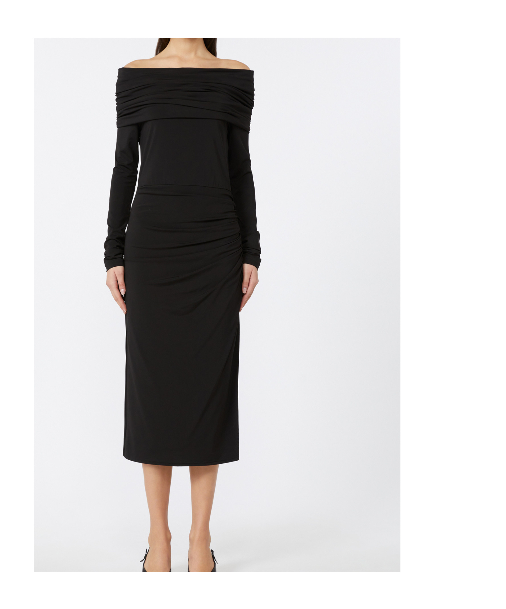 Max Mara Studio Maremar Dress In Black