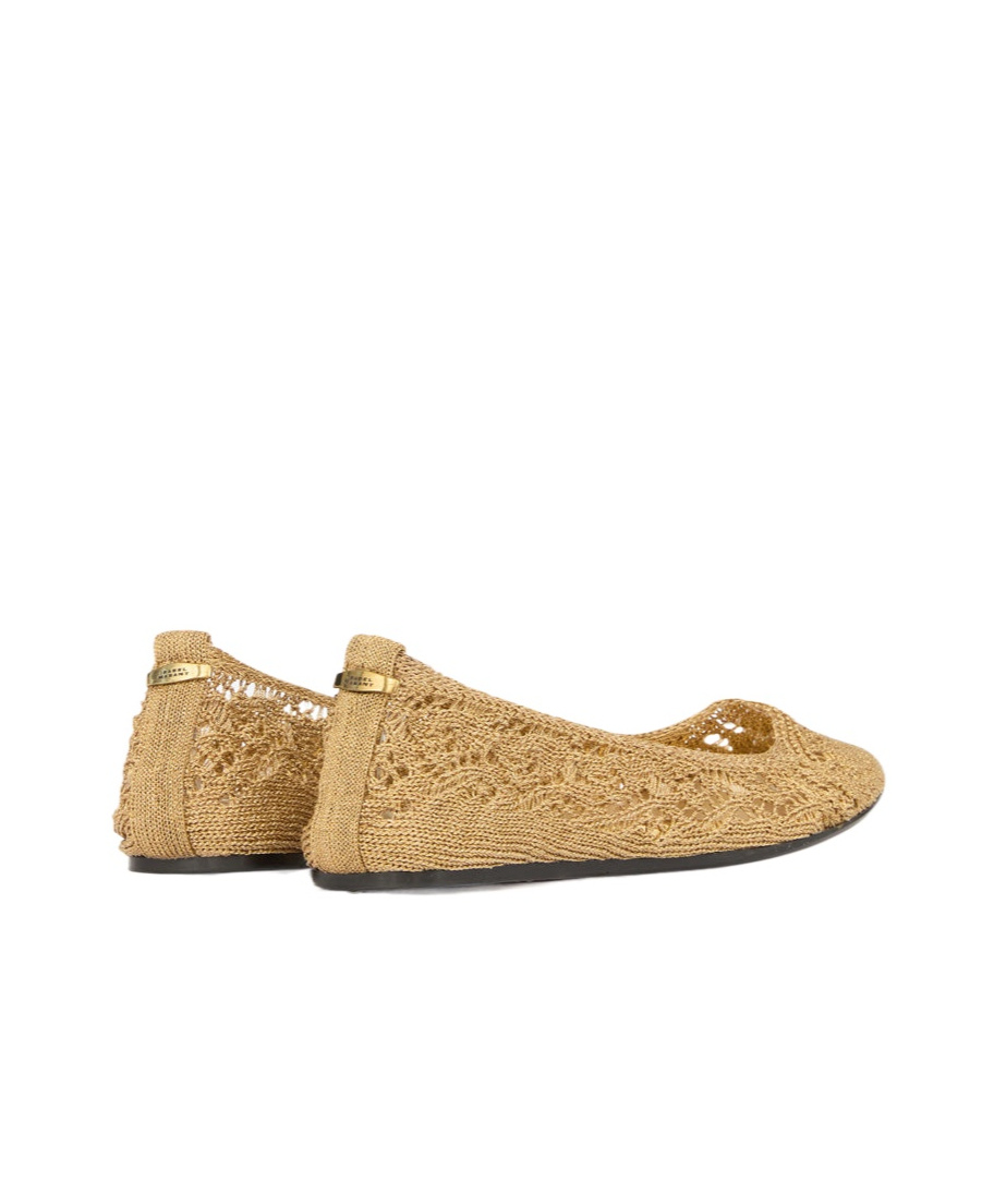 Isabel Marant Crocheted Ballet Flats In Nude