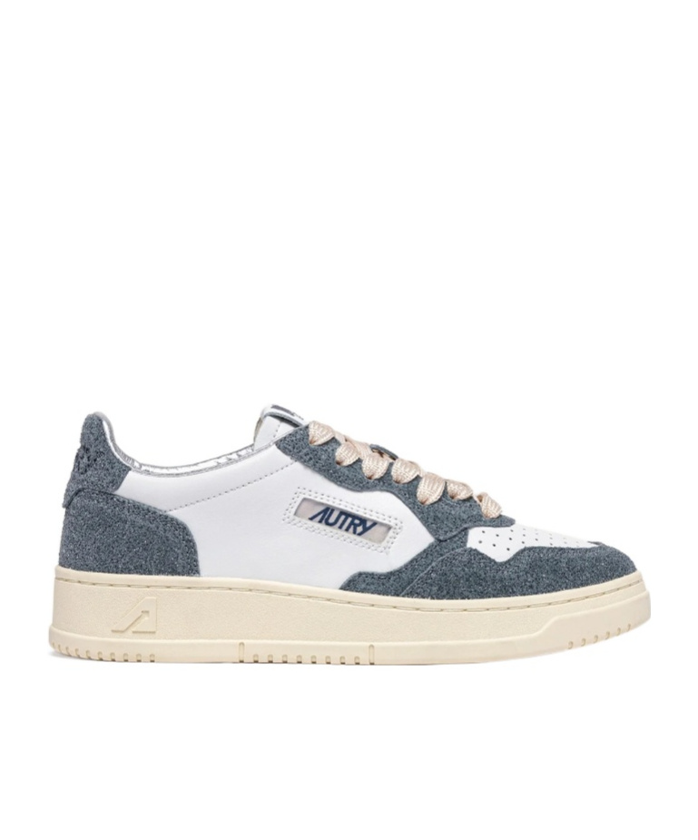 Autry Medalist Leather Suede Sneakers In Blue