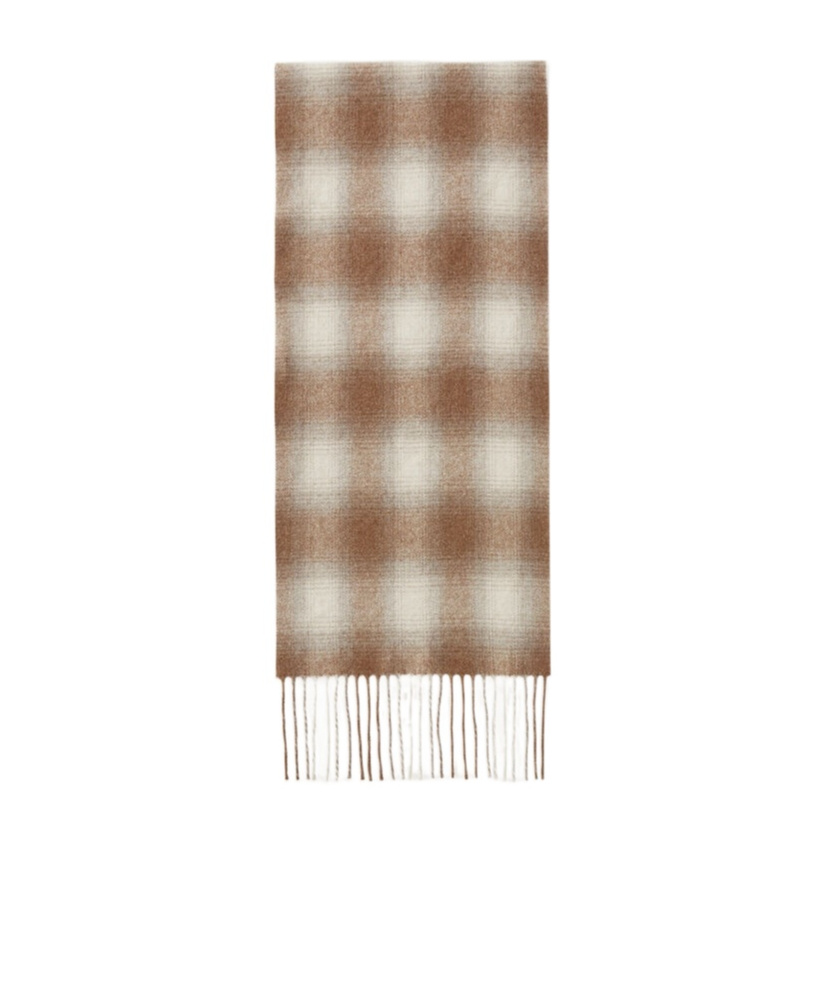 Loro Piana Tartan Wish Scarf In Brown