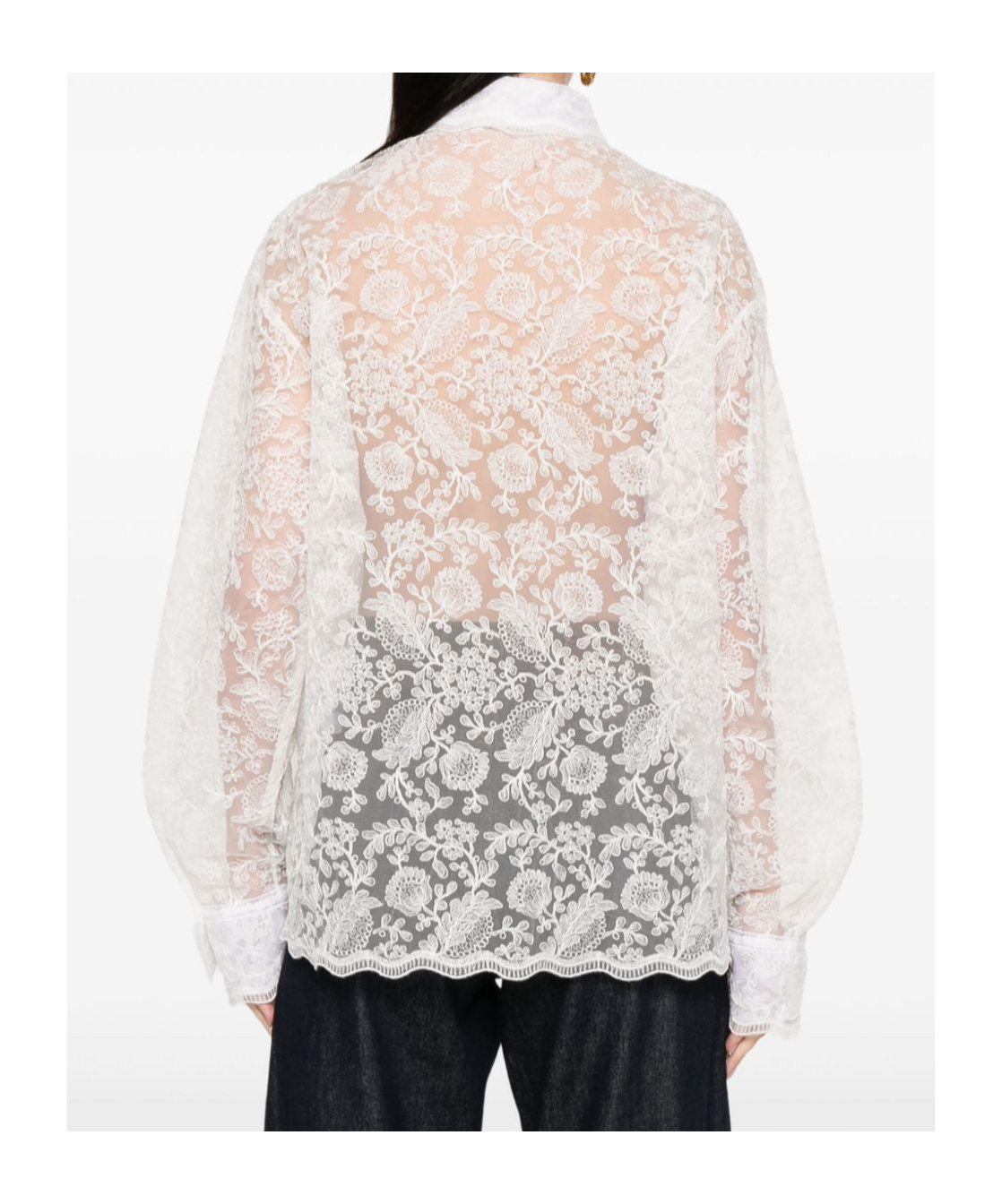 Ermanno Scervino Floral-embroidered Shirt