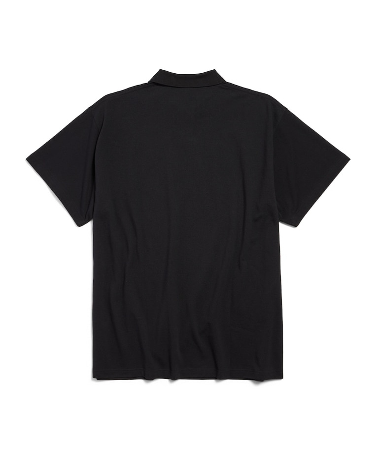 Balenciaga Short-sleeved Polo Shirt In Black