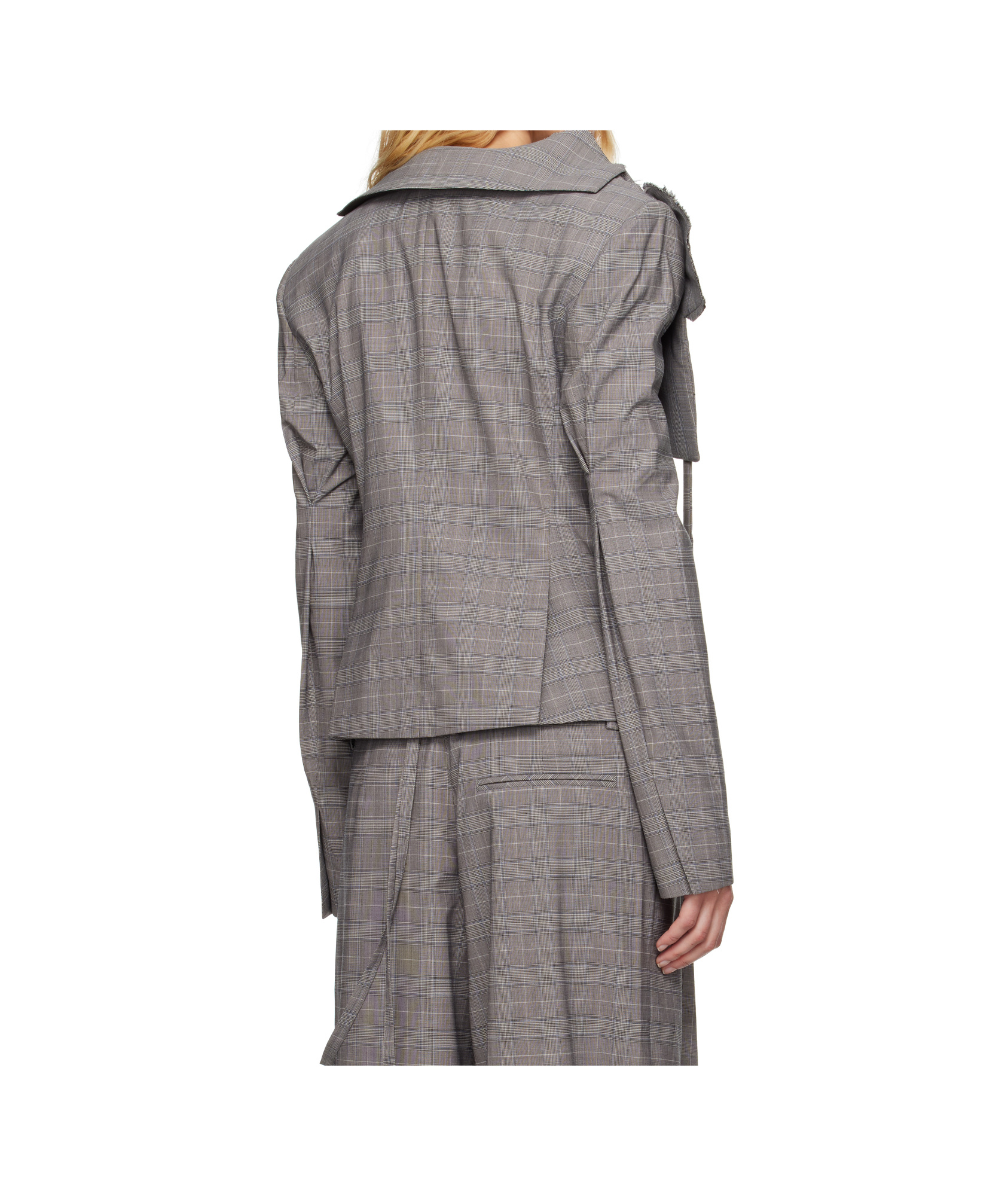 Ottolinger Off-shoulder Blazer In Gray