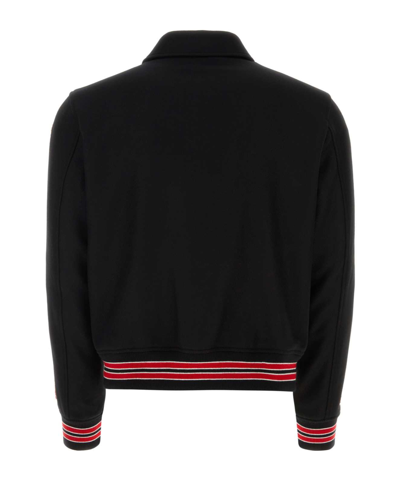 Amiri Ribbed Stripes Bomber Jacket In Black