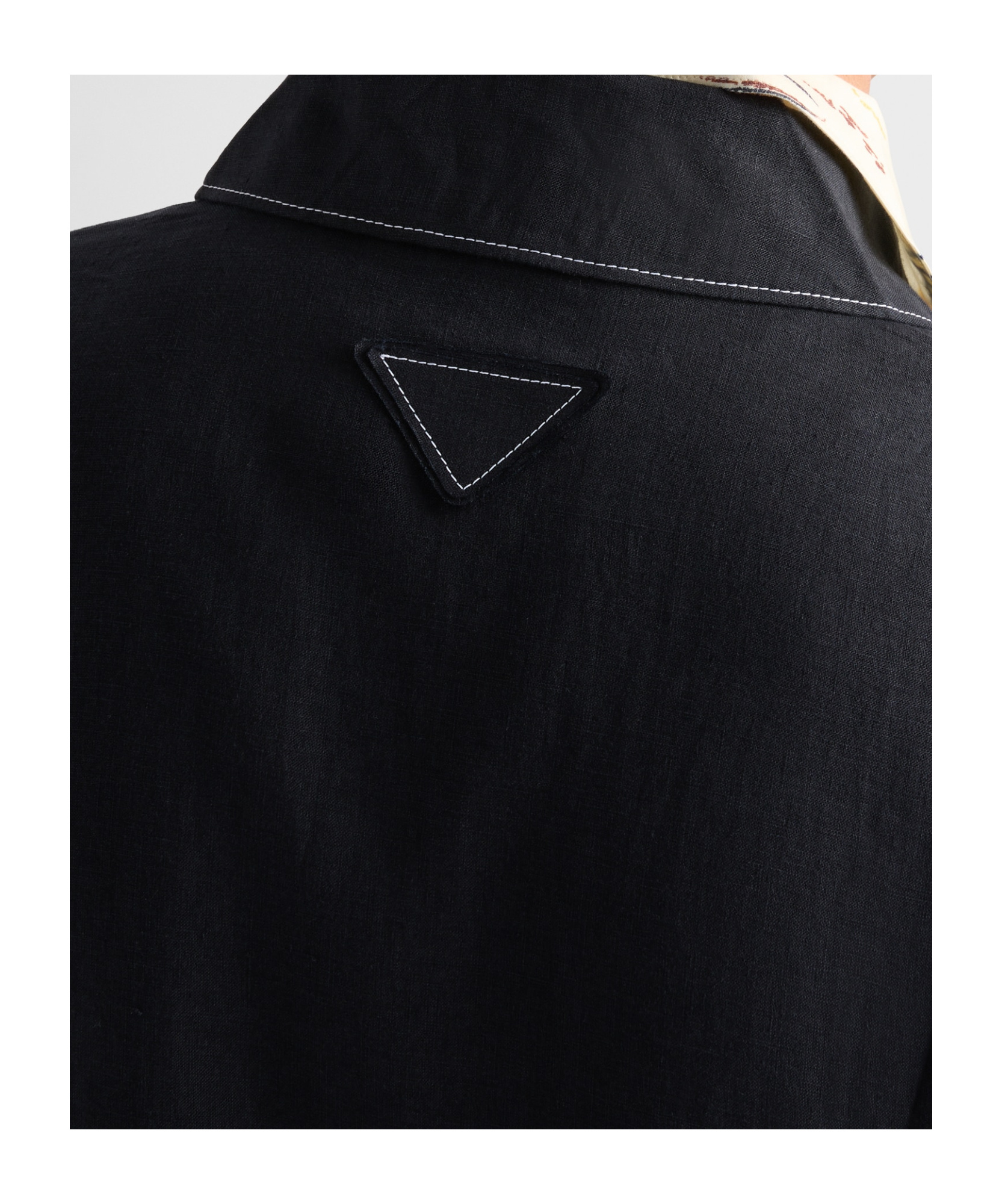 Prada Cotton Blouson With Contrasting Stitching In Black