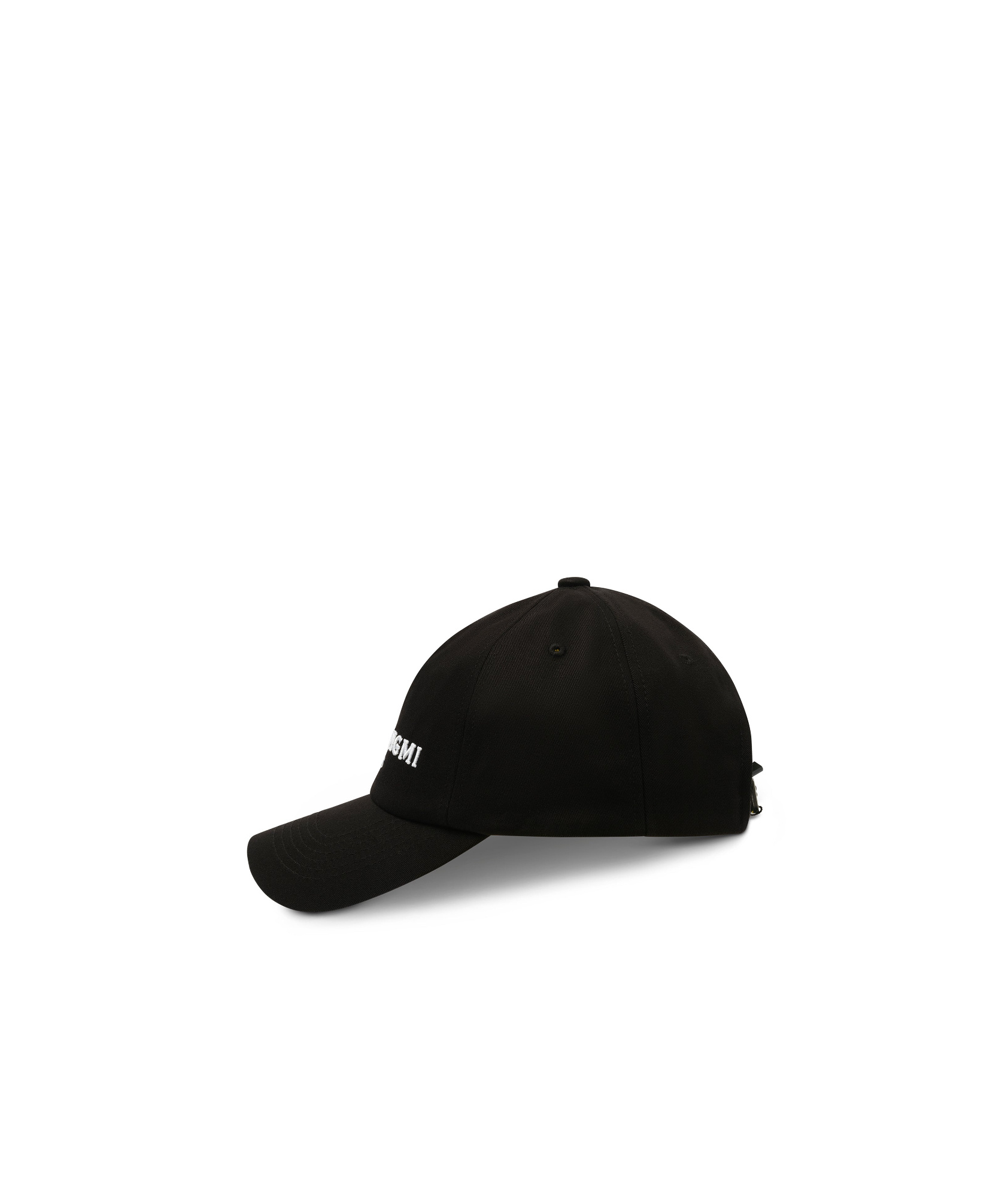 Wooyoungmi Black Embroidered Ball Cap In Black