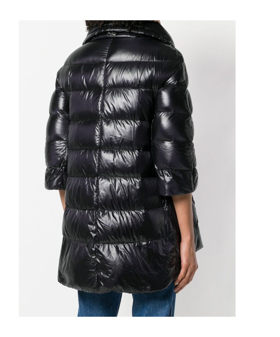 Herno Matilde Midi Down Jacket In Black