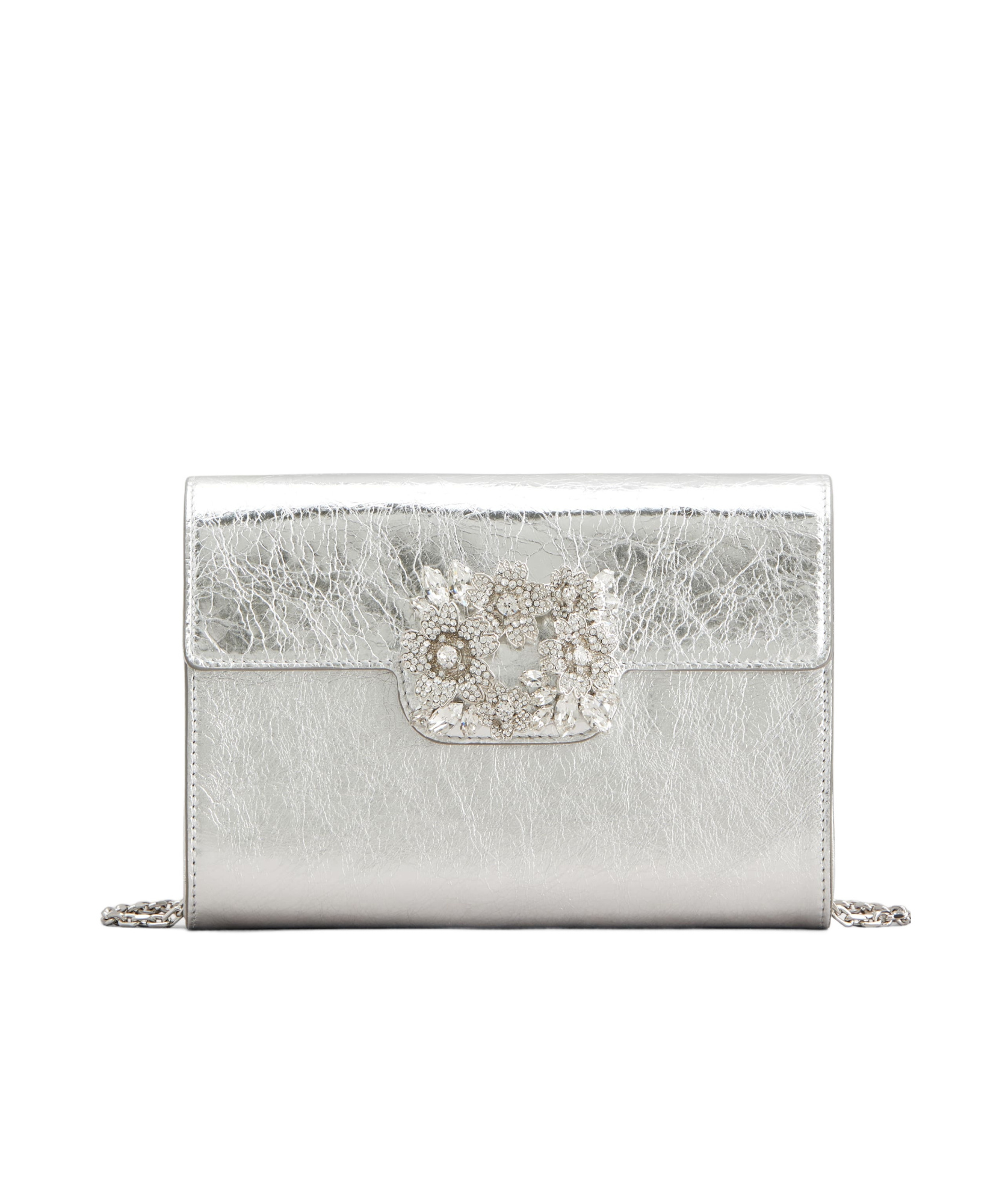 Roger Vivier Efflorescence Mini Shoulder Bag In White