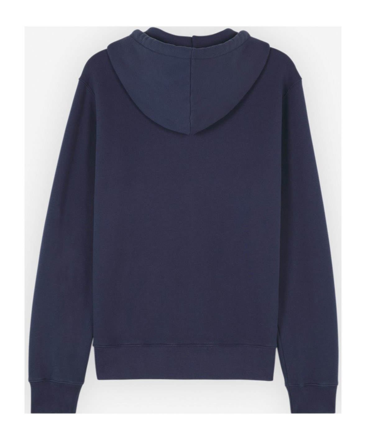 Maison Kitsuné Cotton Sweatshirt With Embroidered Foxy Logo Patch On The Front In Black