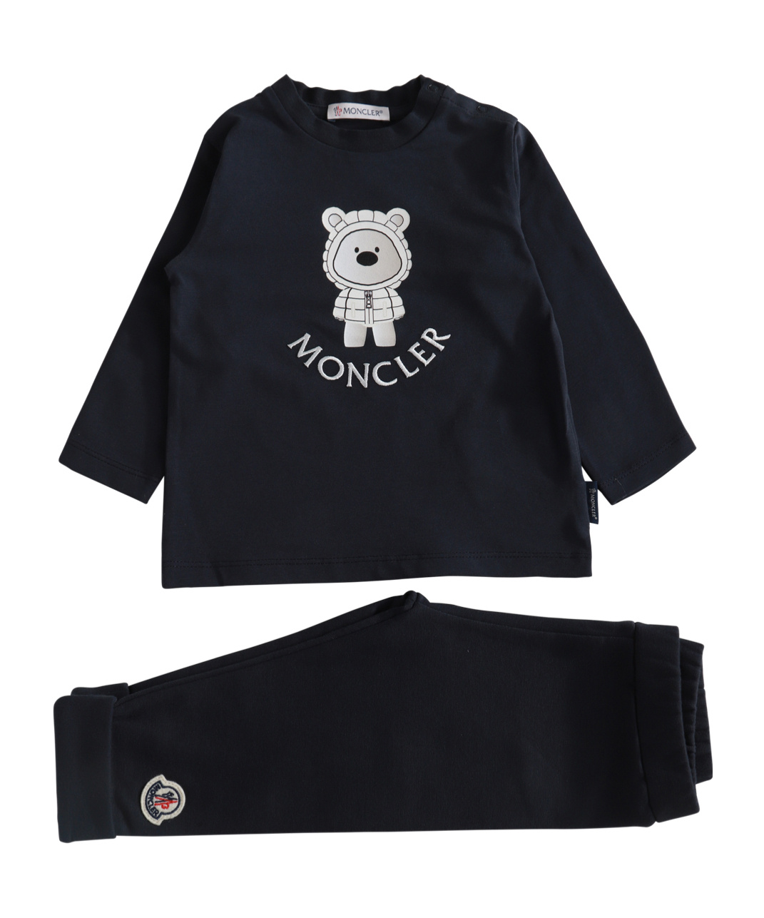 Moncler Long-sleeved Sweater Set In Blue