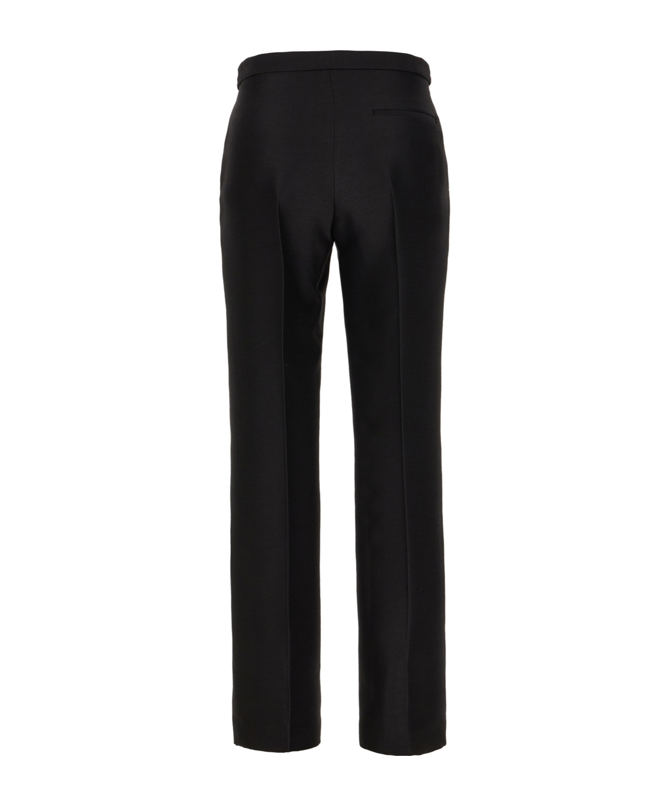 The Row Trousers Wool Blend Belt Loops In Black