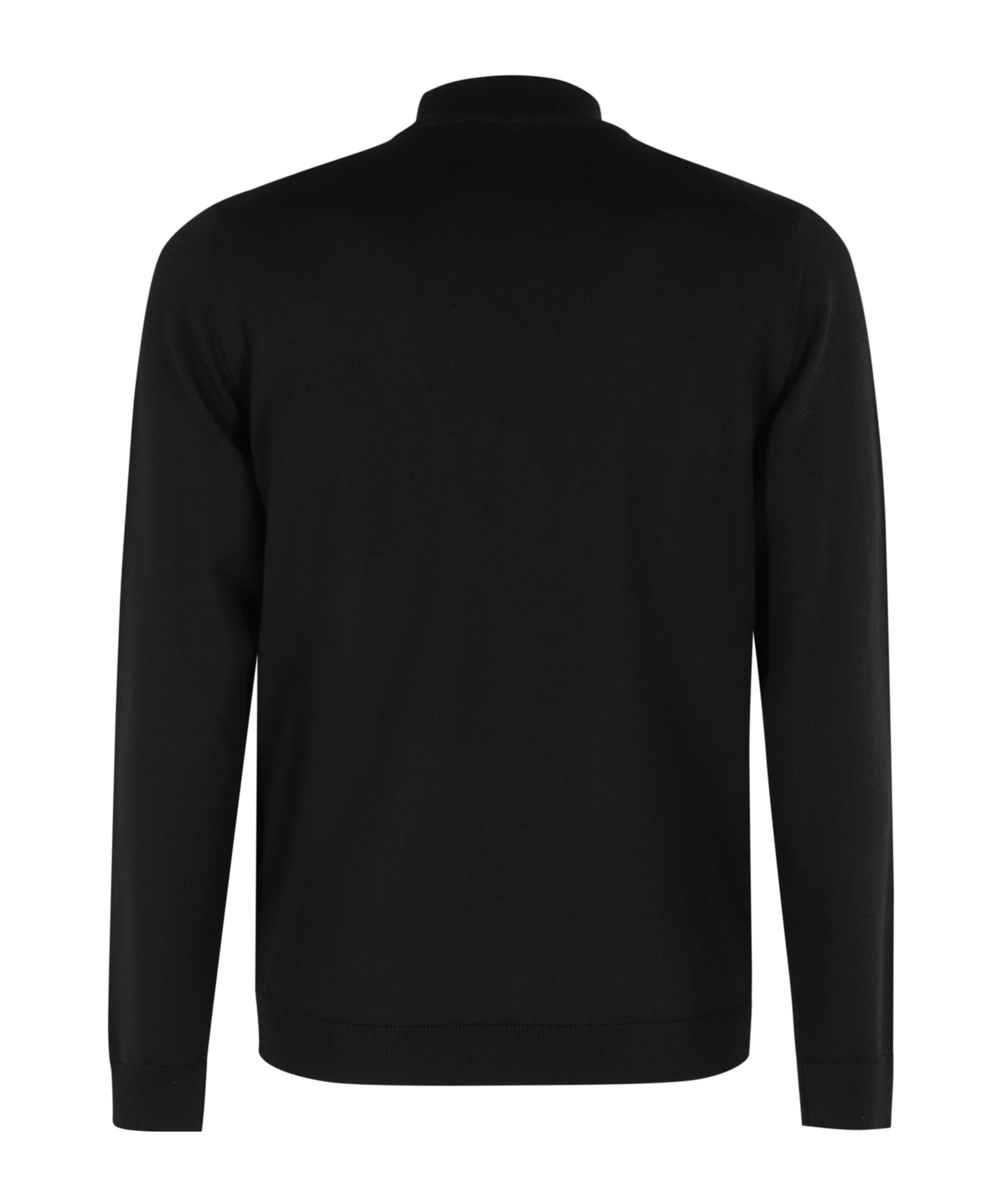 Roberto Collina Long Sleeve Ribbed Sweatshirt In Black