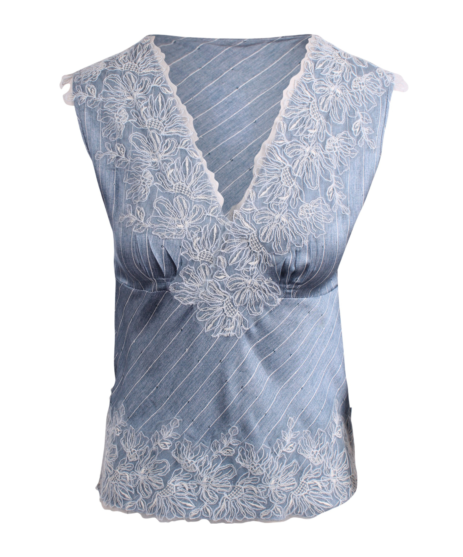 Ermanno Firenze V-neck Vest In Blue